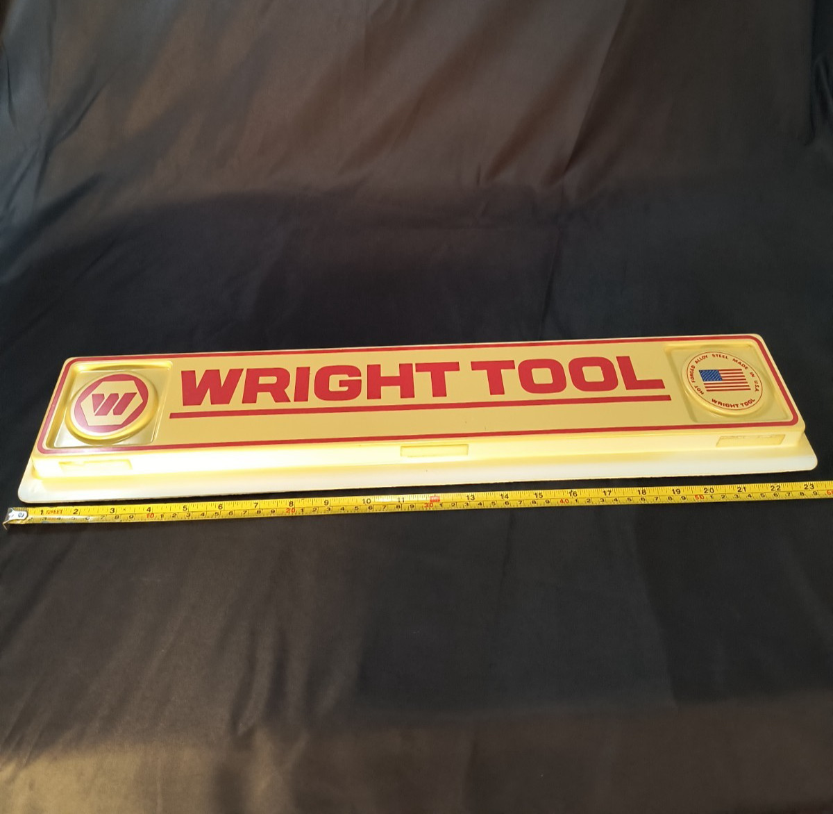 Wright Tool Sign Hot Forged Allow Steel Hardware Store Advertising Display