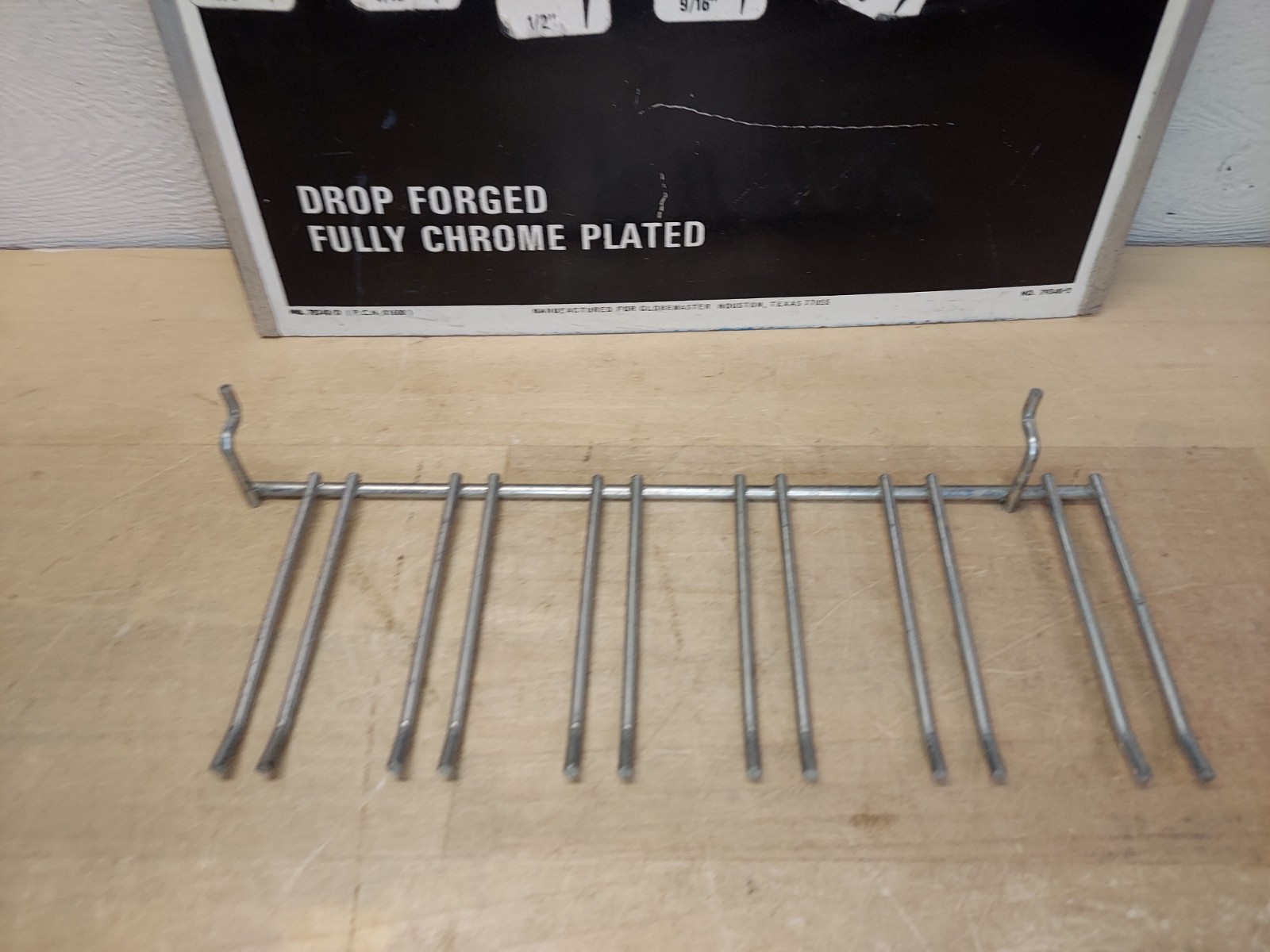 Vintage Globemaster Store Display Peg Board 15.5×12 Rare Store Wall Advertising