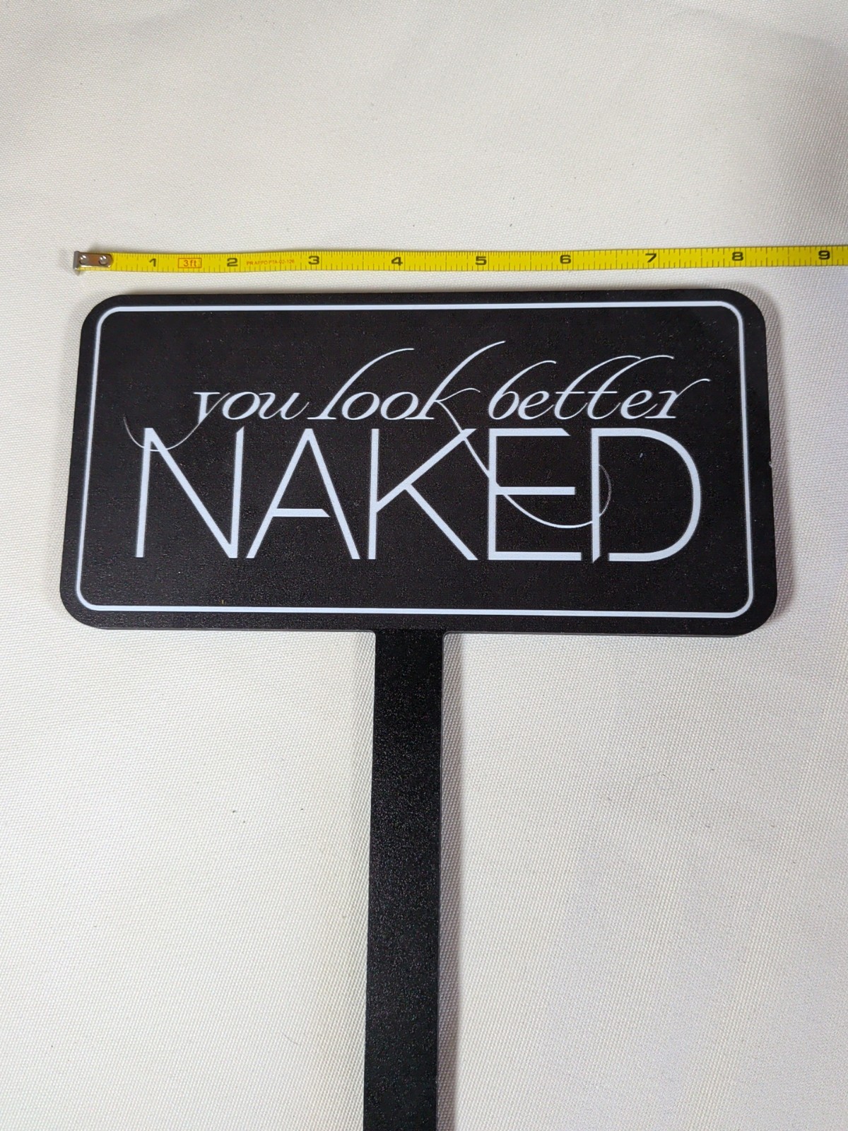Urban Decay “You Look Better Naked” Counter Display Sign Store Advertising