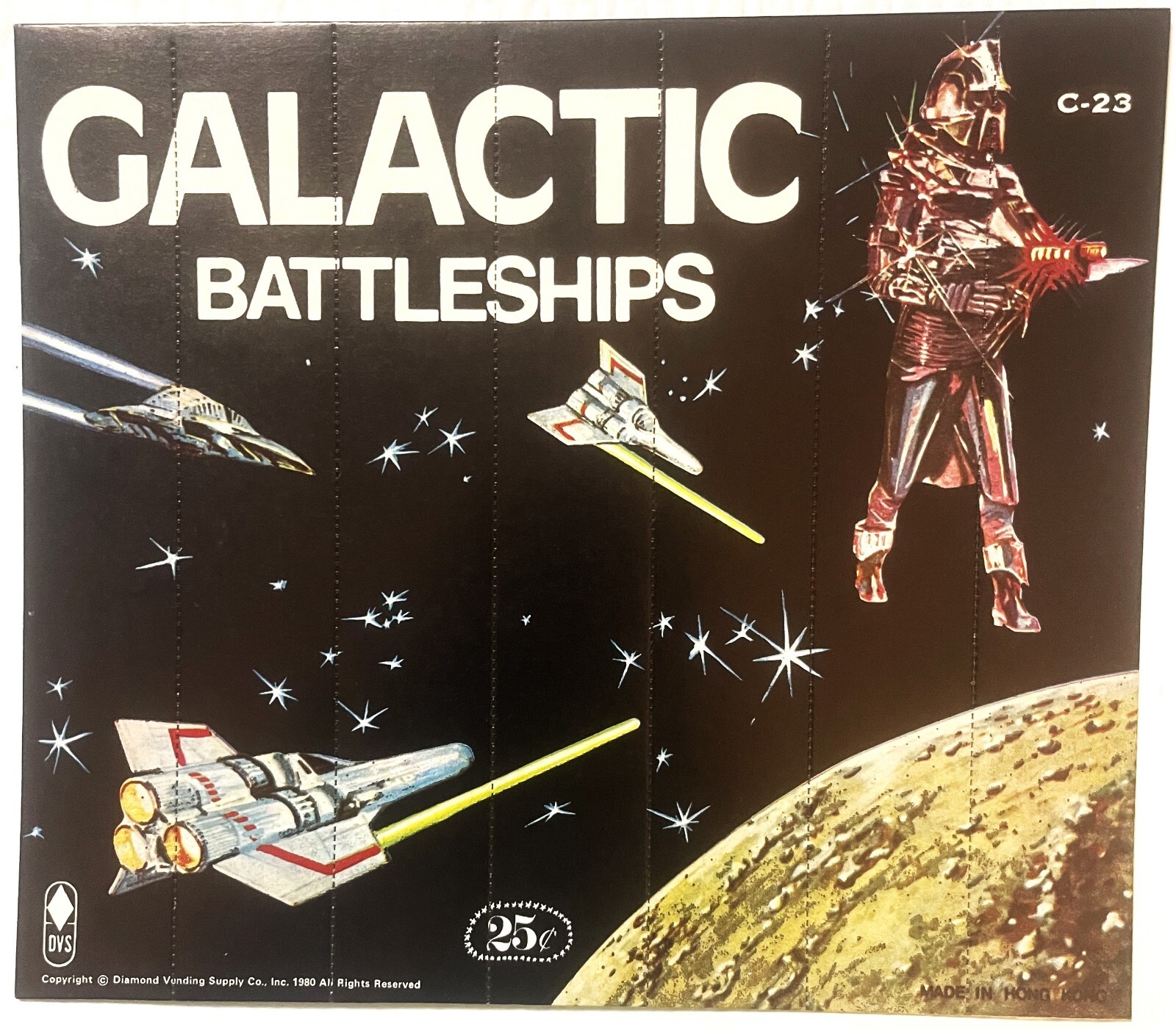 Rare Vintage 🚀 1980 Galactic Battleships Store Advertising Display, Unique!