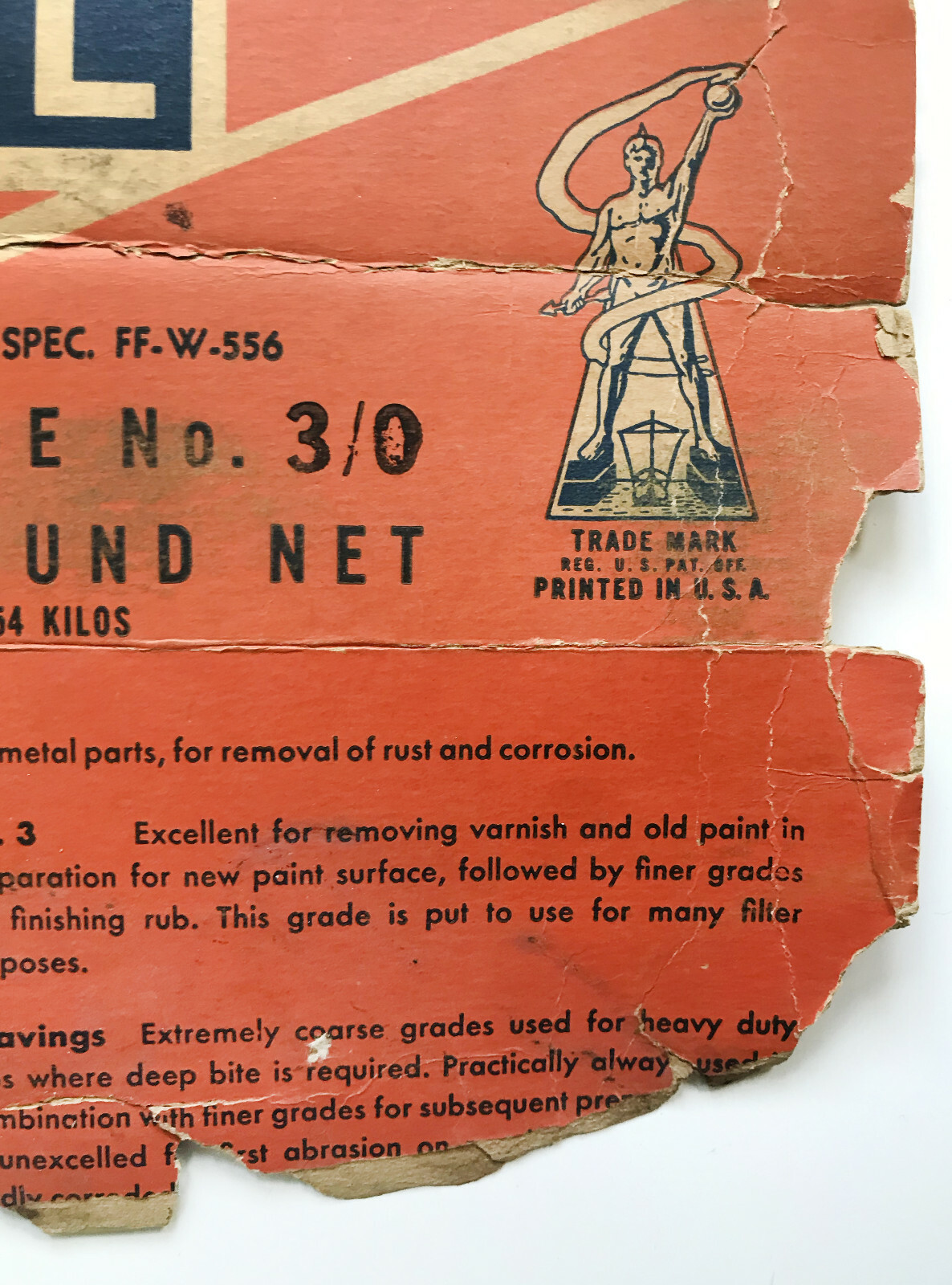 Vintage 1944 Beaver Steel Wool Packaging Graphics, Scrap. Suitable for framing.