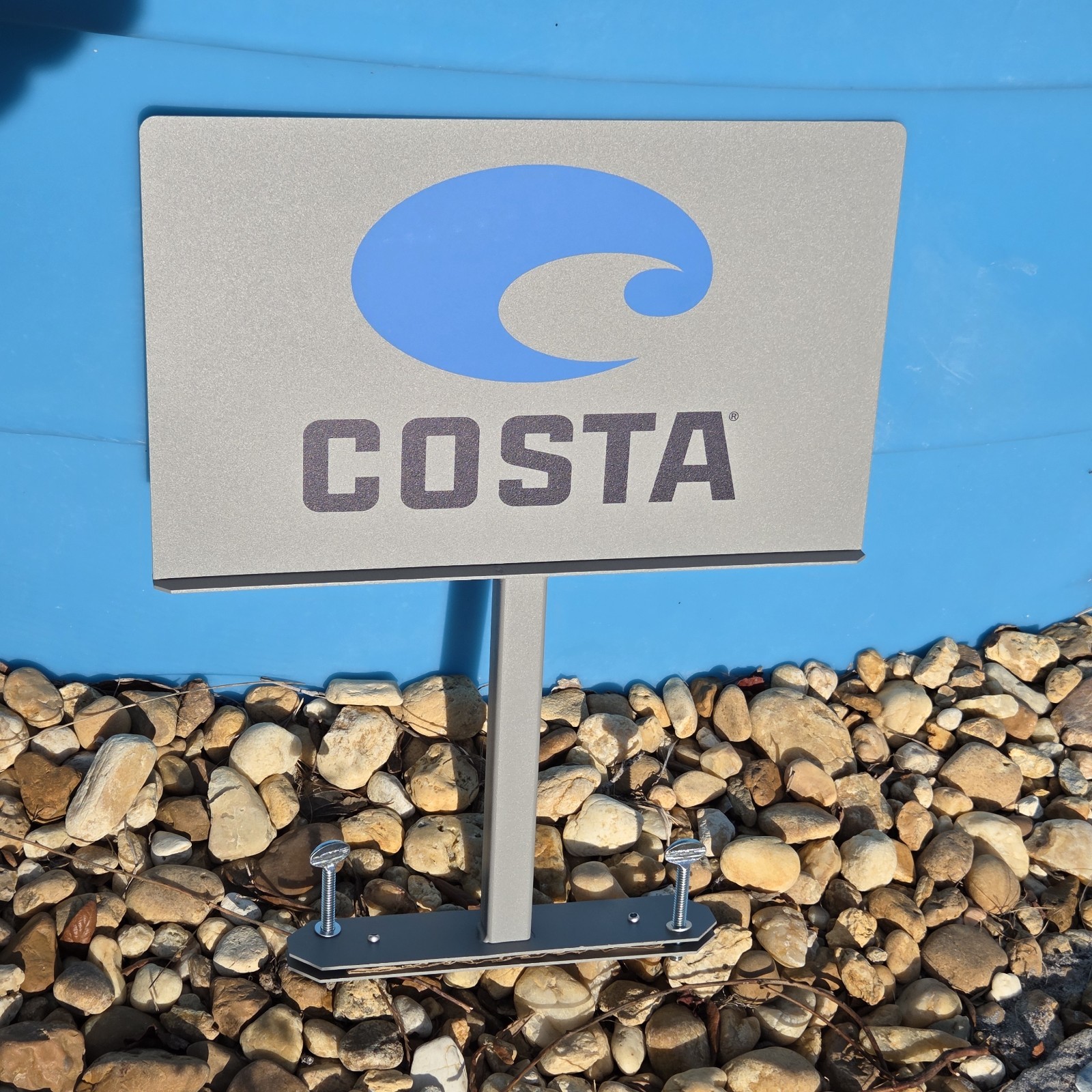NEW Costa Store Authentic Promo Retail Display Sign Metal Sunglasses RARE