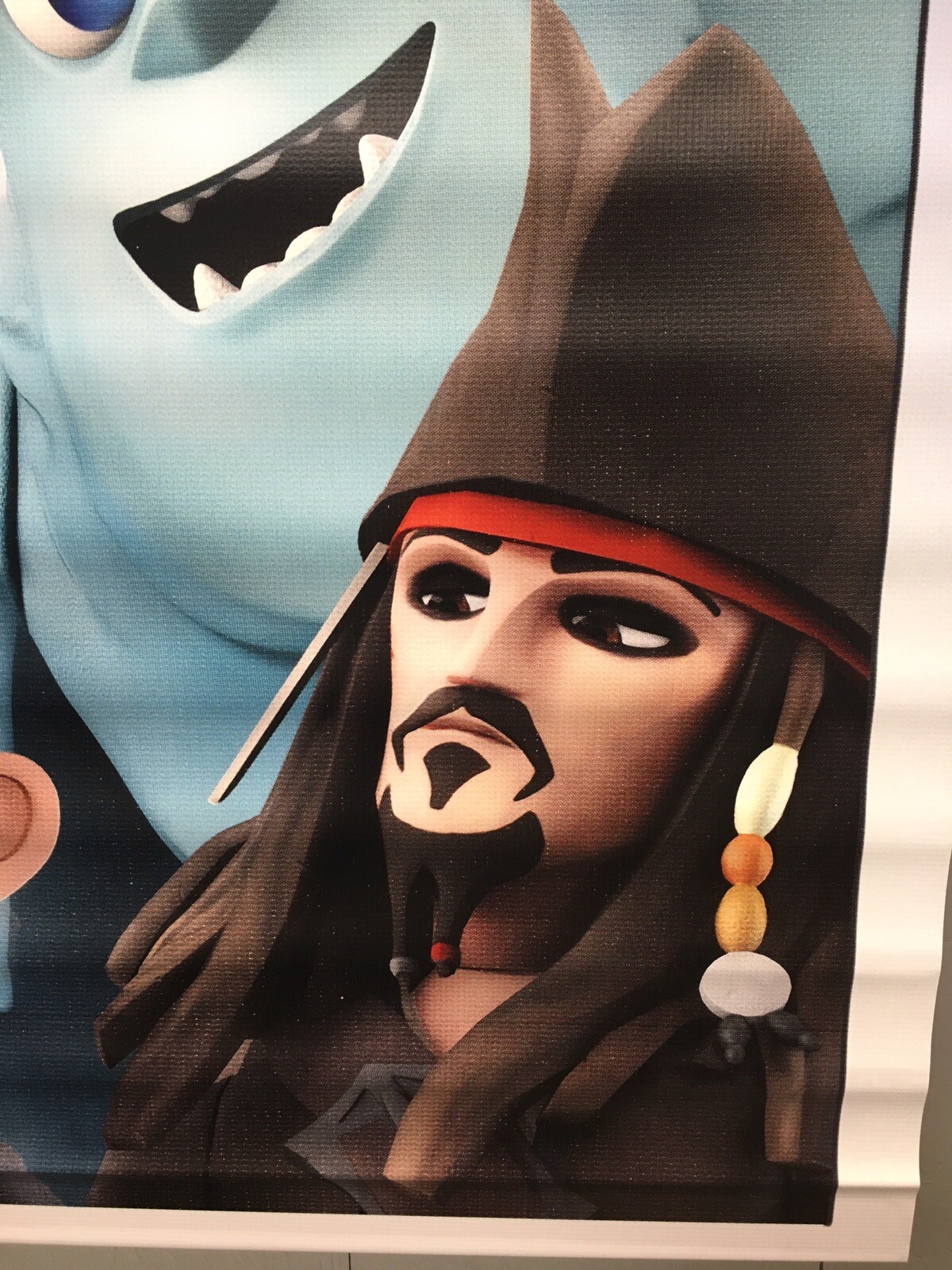 Disney Infinity Vinyl Banner Toys R Us Store Display Sign Capt Jack, Sully, Dash