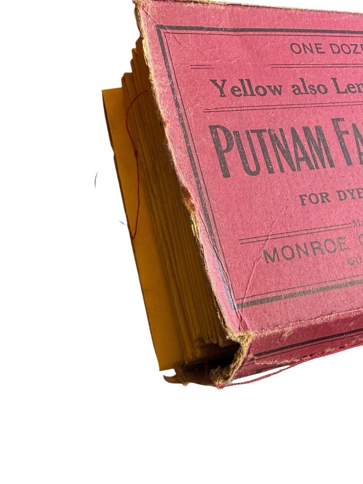 Vtg Putnam Fadeless Dyes Lot Of 3 Complete Packages Sky Blue Yellow Brown