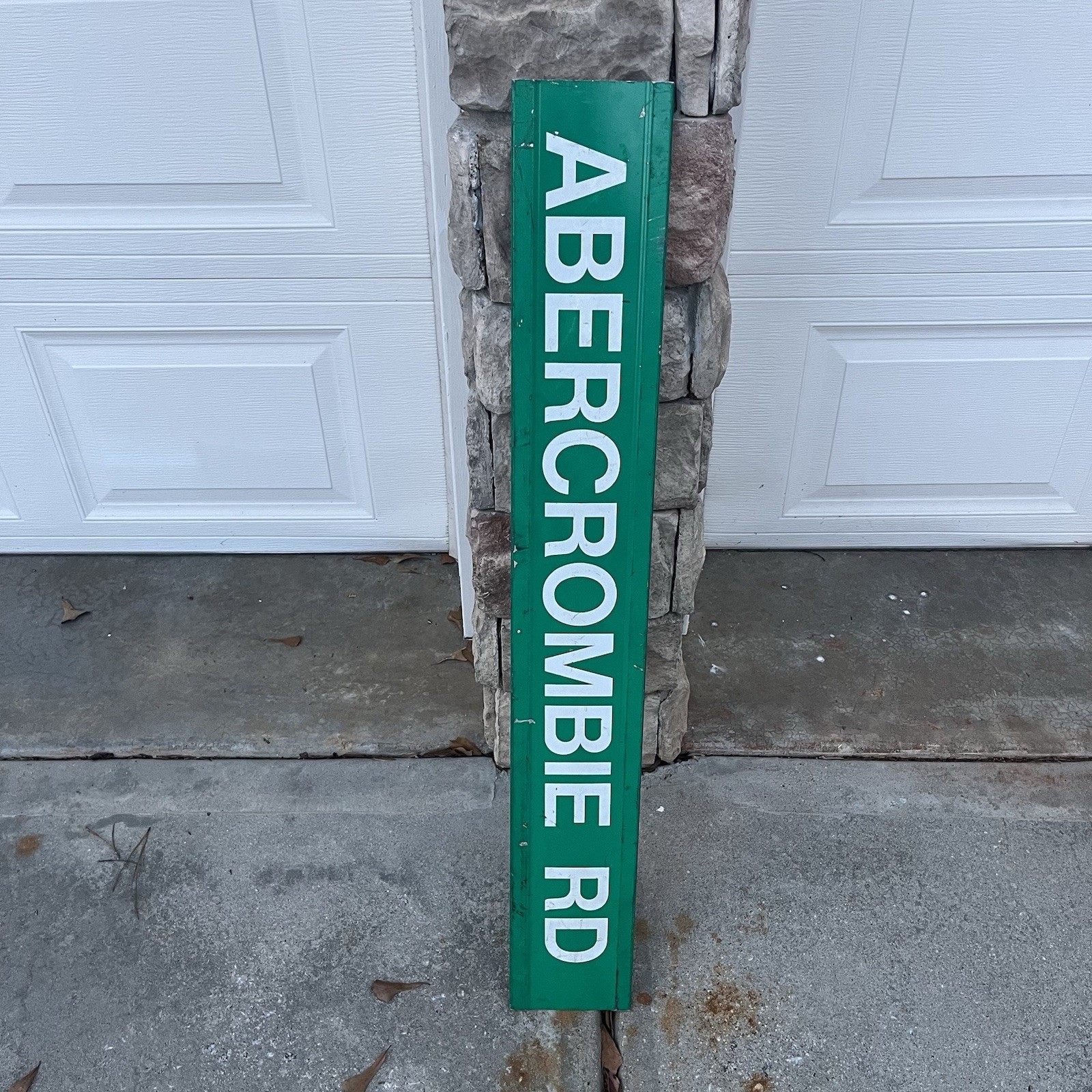 Abercrombie & Fitch Street Sign Drive Dr Store Display ? Green Aluminum A&F