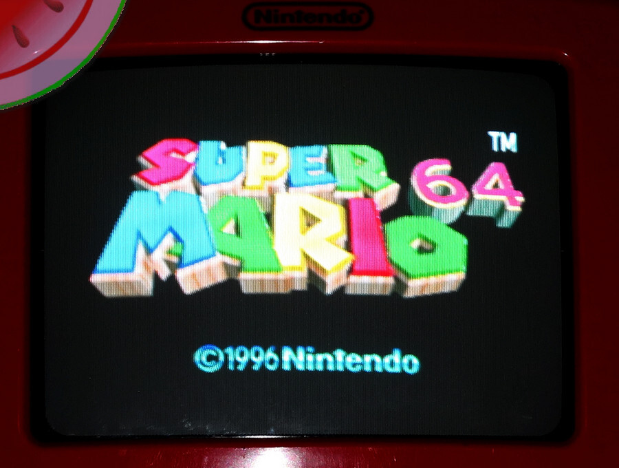 Nintendo 64 STORE DISPLAY 9″ RED TV CRT off KB Toy Kiosk Sign Shelf Demo Cabinet