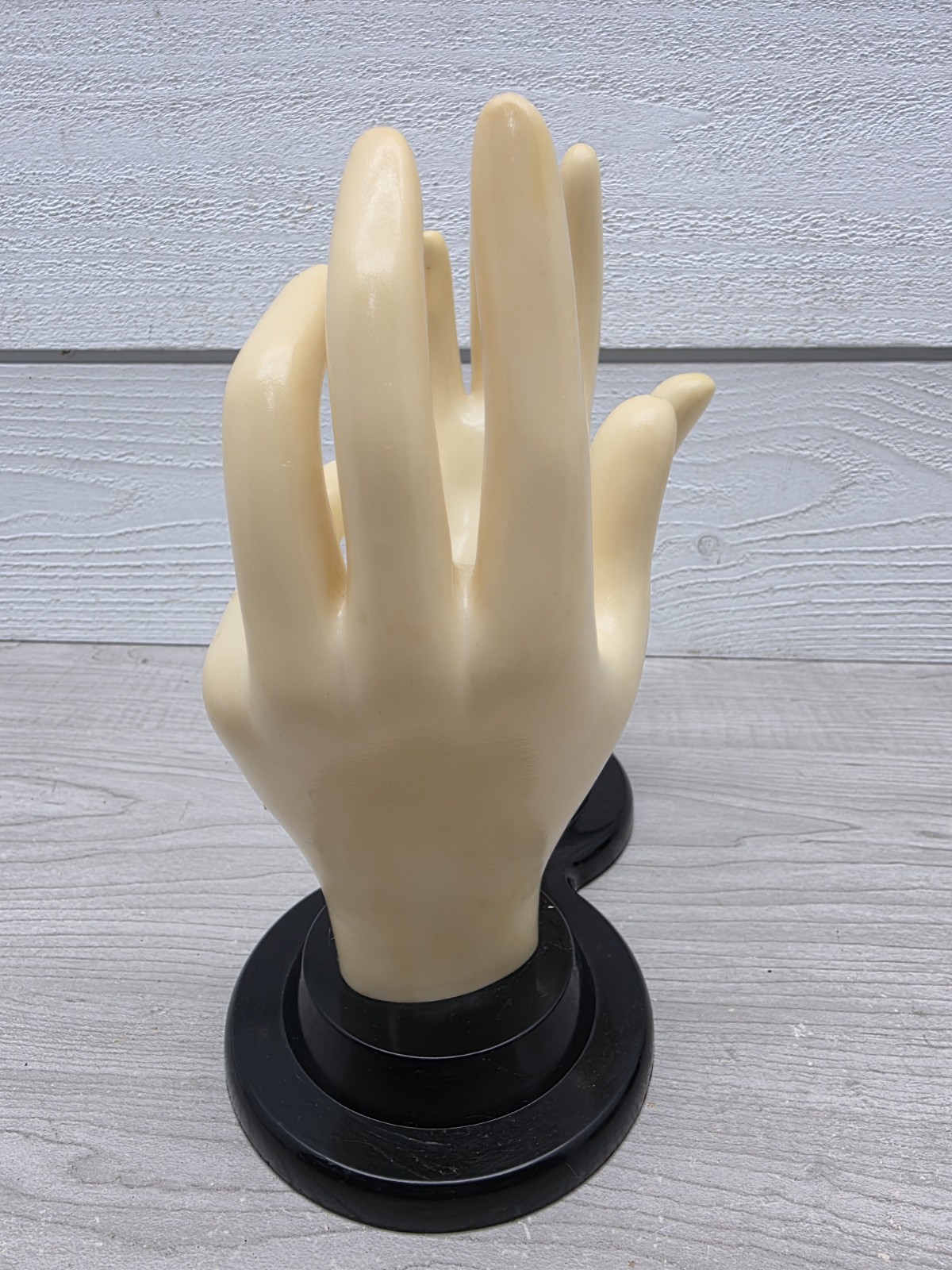 Vintage 1990 E&B Giftware Double Mannequin Hands Jewelry Display Ring Holder
