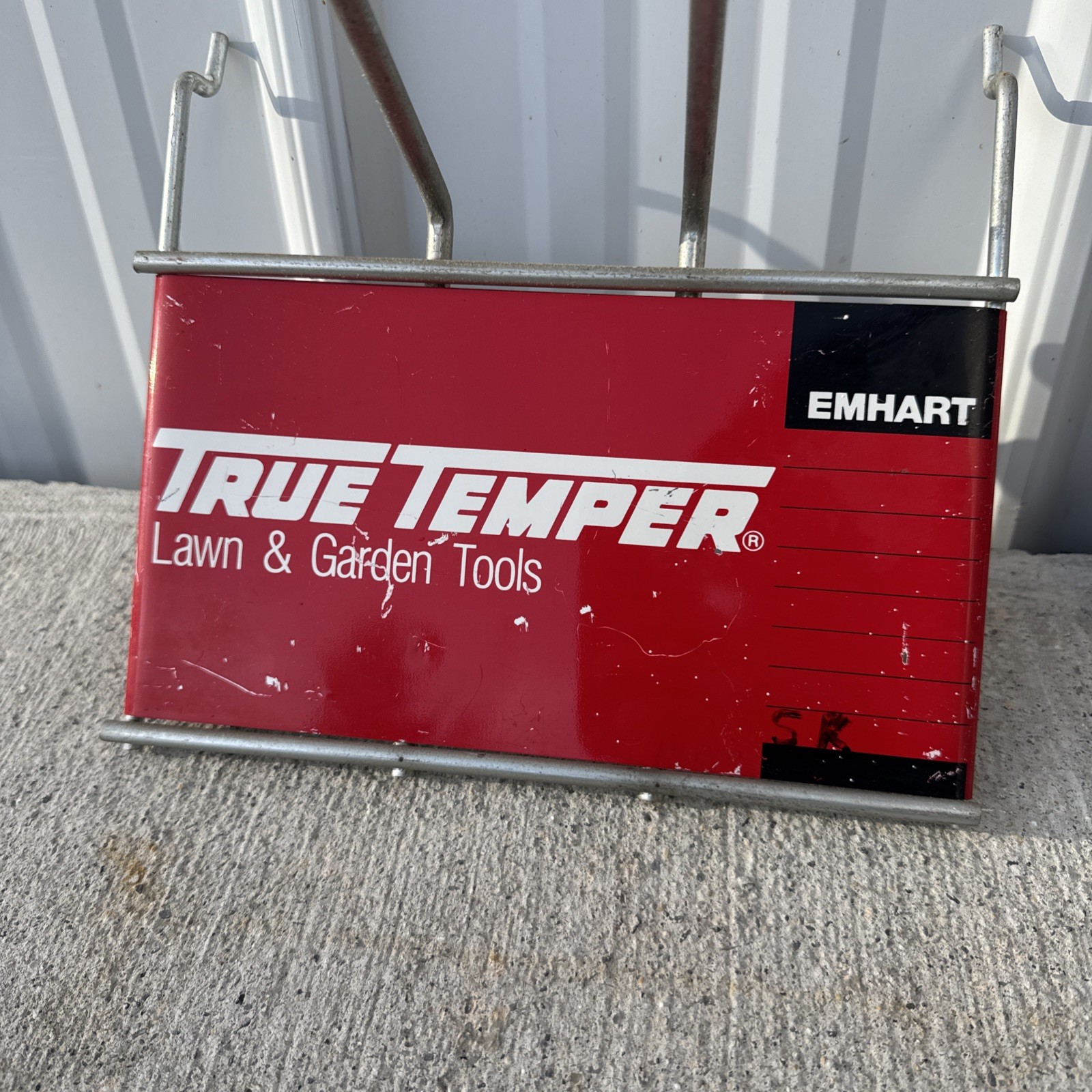 Lot Of 3 True Temper Lawn & Garden Tools Metal Sign Display Topper Emhart