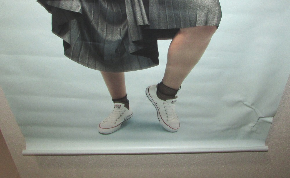 Converse All Star White Shoes Store Display Vinyl Poster Banner Promo 2 Sided