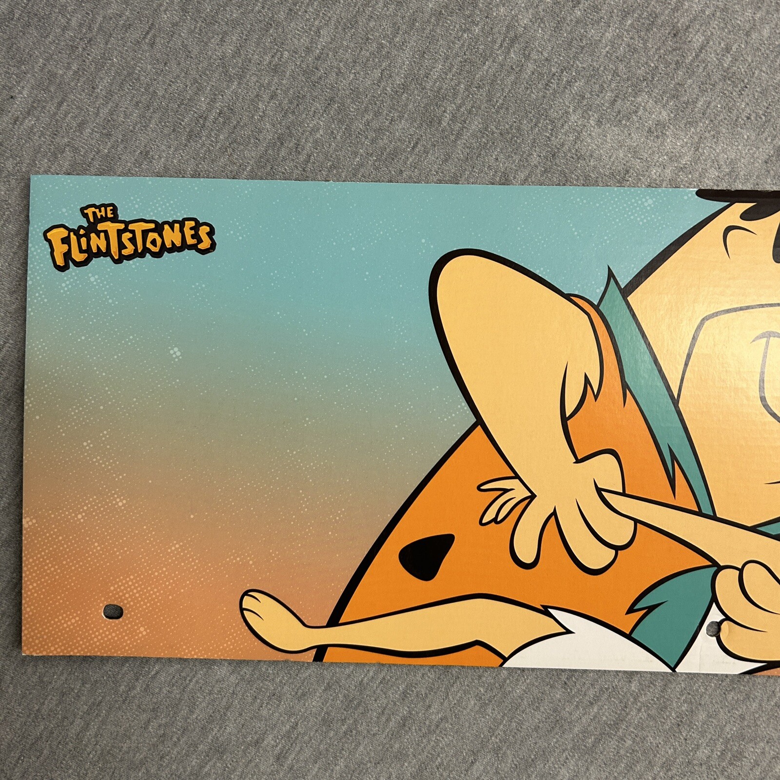 2024 Spirit Halloween Display End Cap 24″ x 8″ – The Flintstones Fred & Wilma