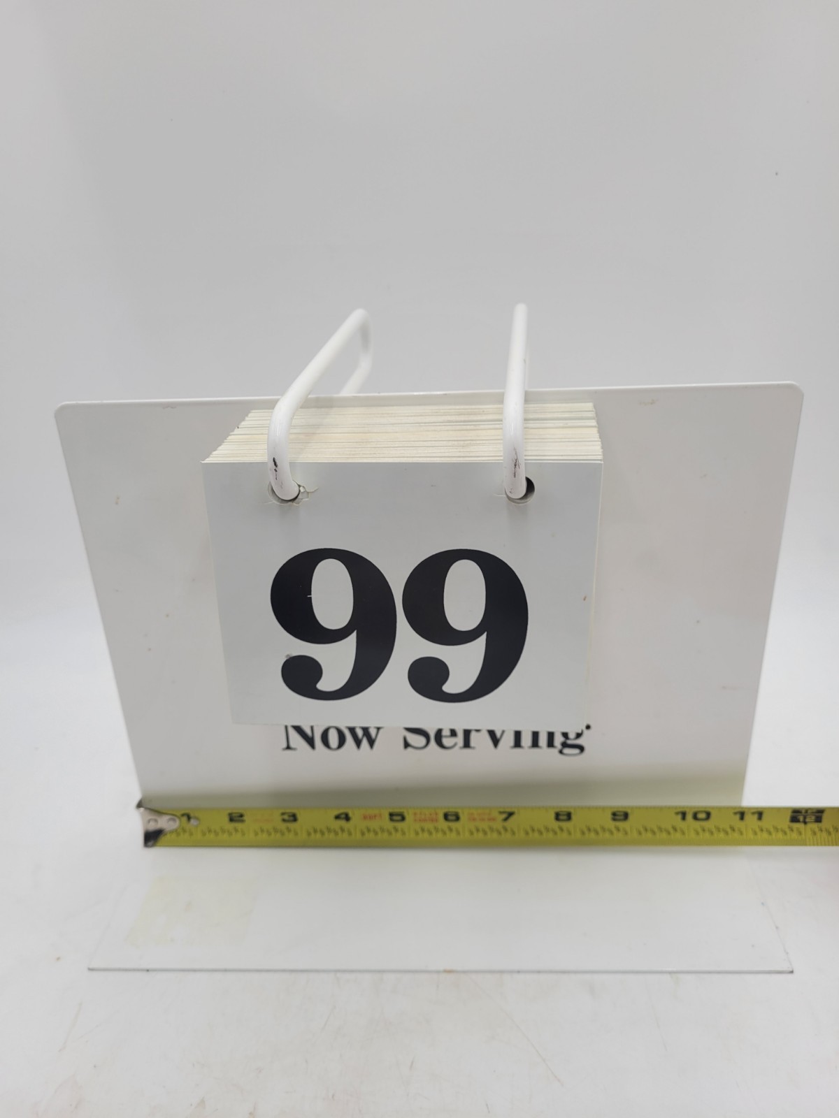 Vintage Now Serving Flip Number Stand 00-99 Restaurant Deli Bakery Queue Counter