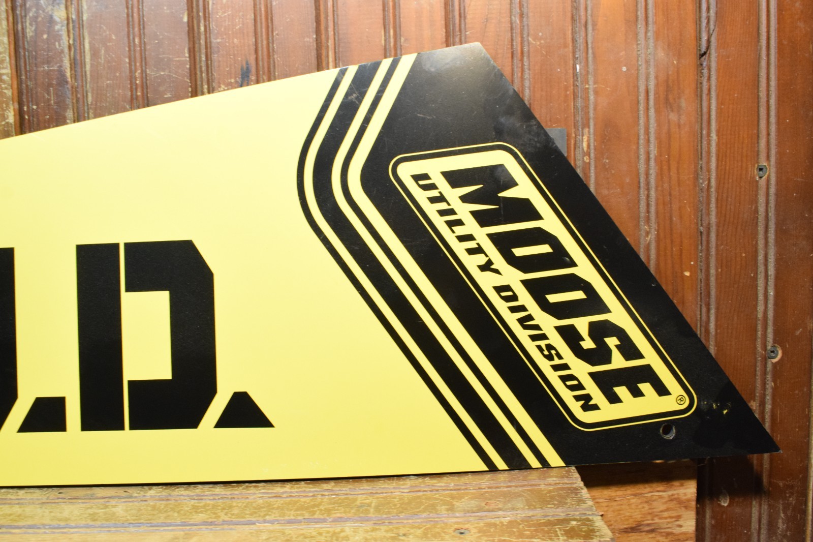 MOOSE UTILITY DIVISION 2 SIDED RESIN DEALER STORE DISPLAY SIGN M.U.D. UTV ATV