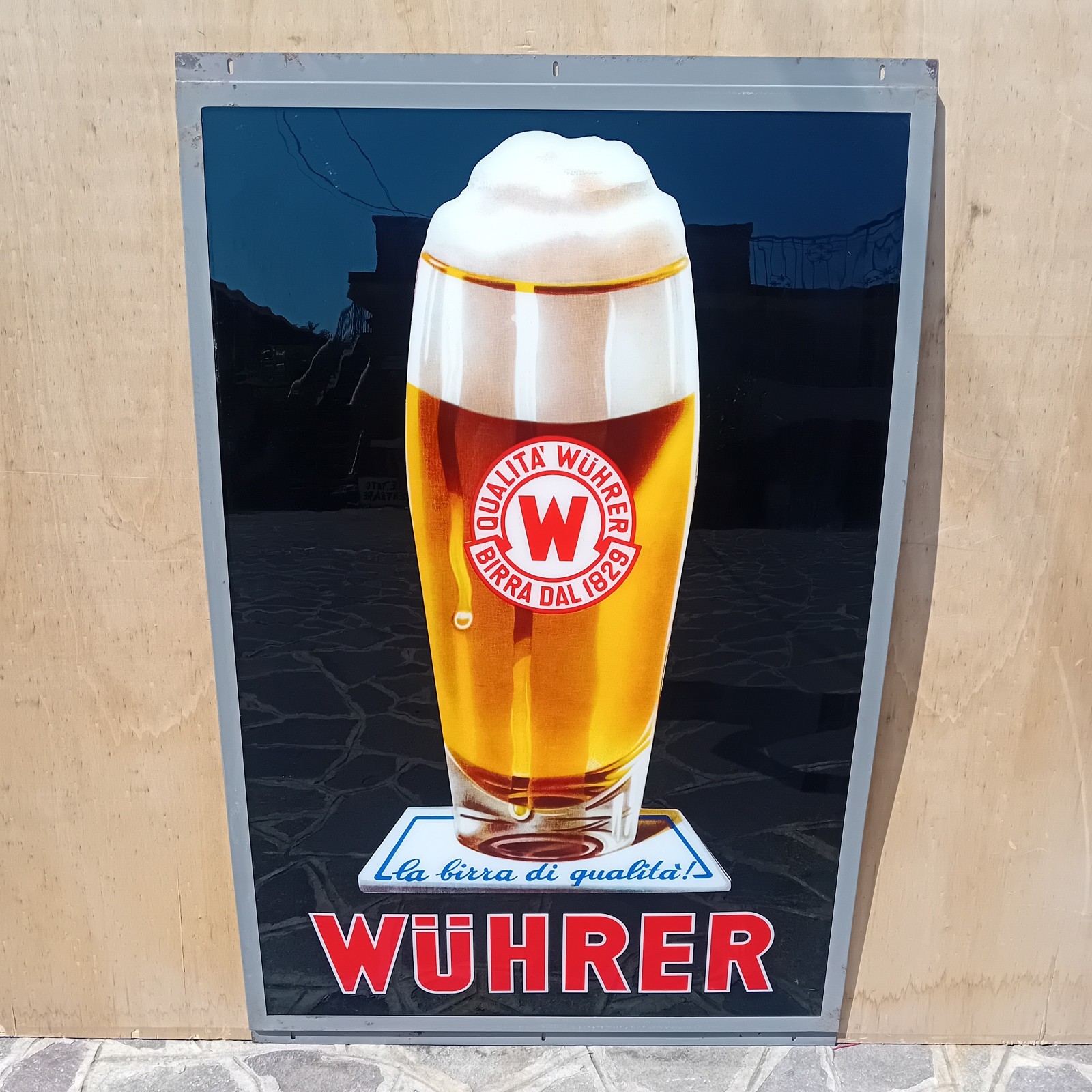 Wuhrer Beer Table Sign