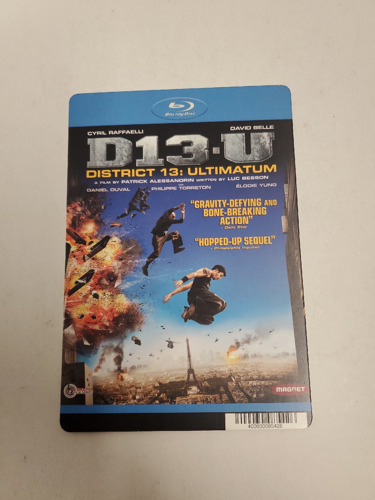 D13-U District 13 Ultimatum BLOCKBUSTER BLU-RAY BACKER CARD ONLY 5.5″X8″