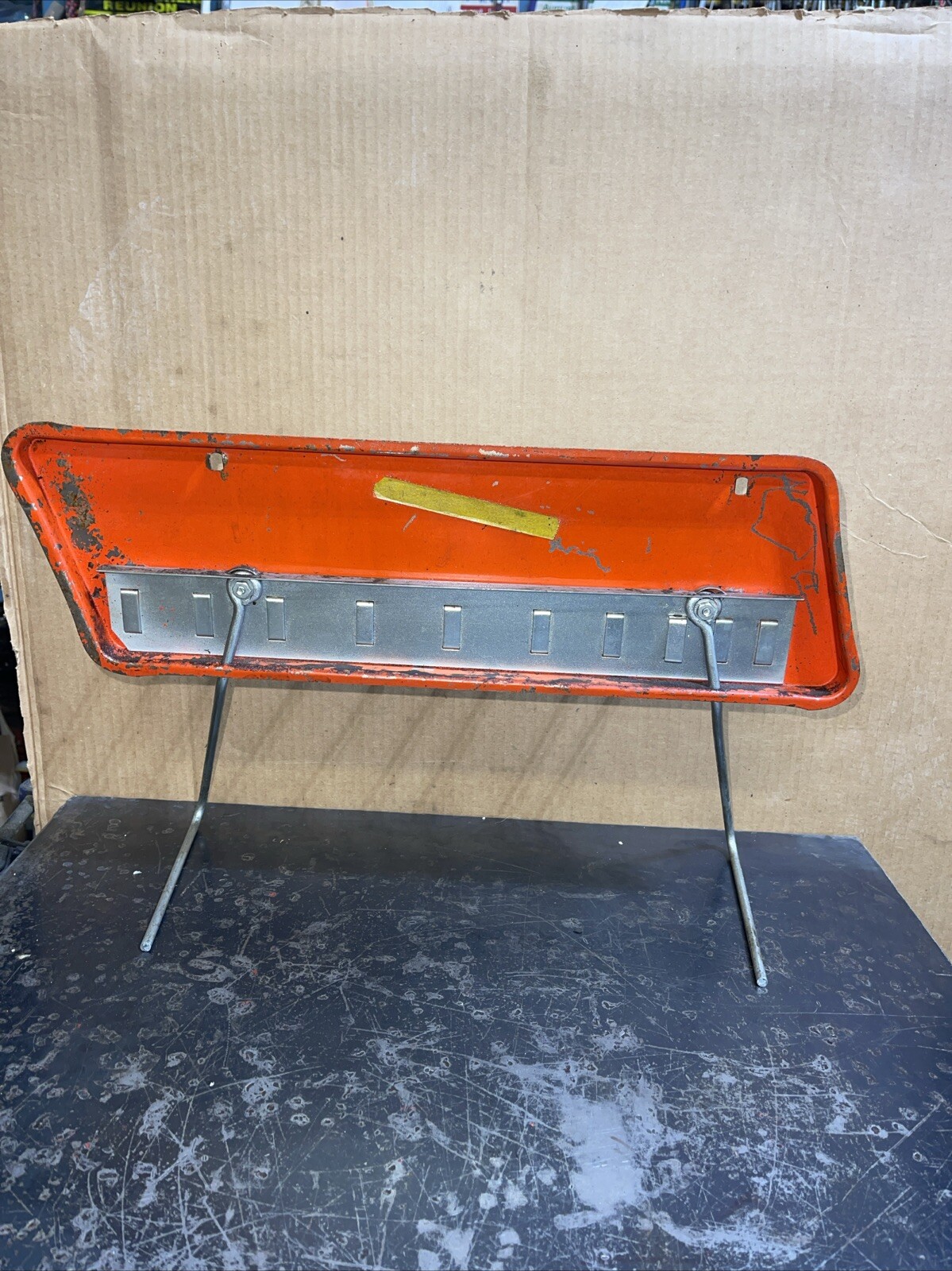 Antique Vintage Larson S Hooks Hardware Display Rack Tin