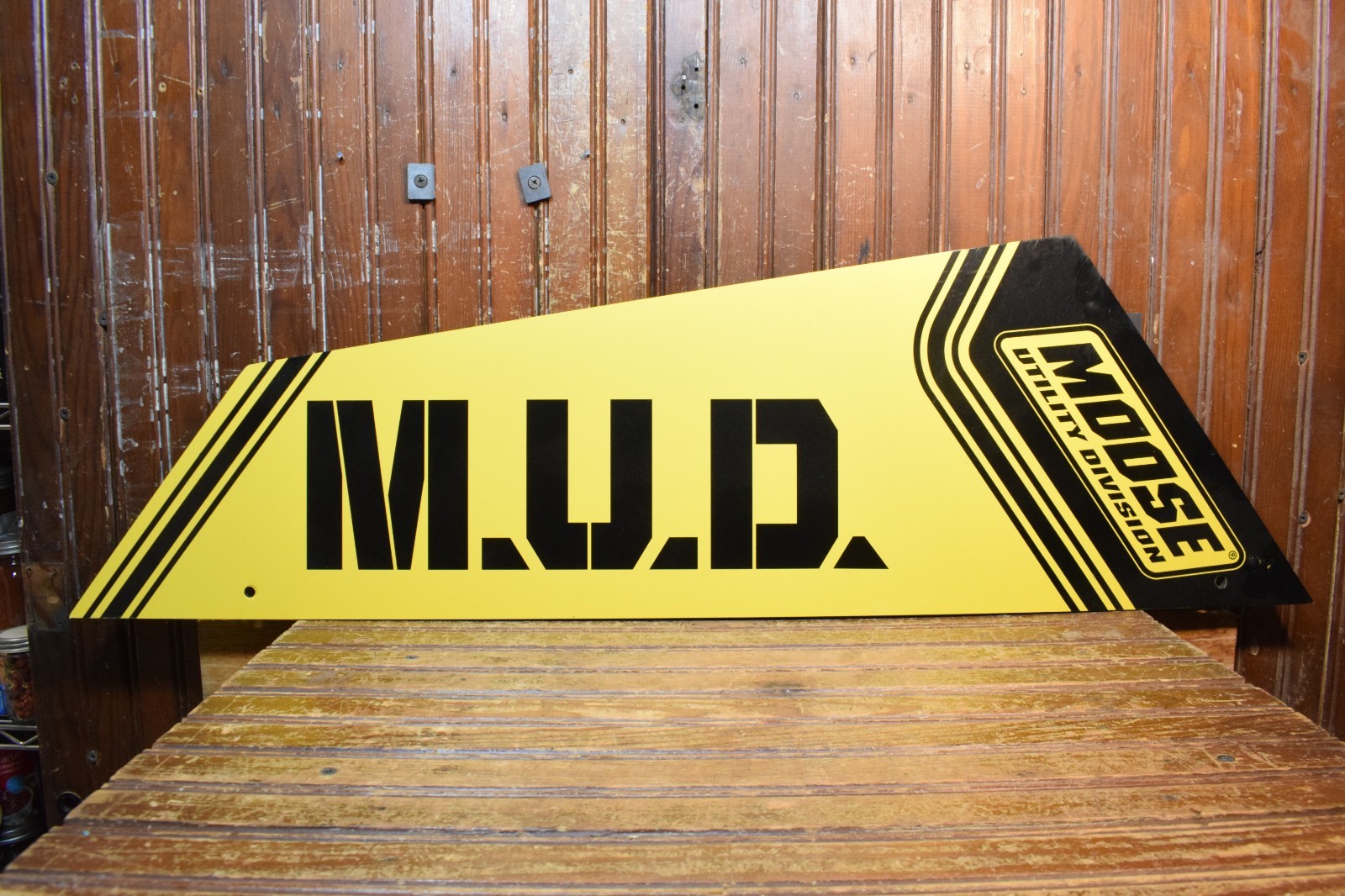 MOOSE UTILITY DIVISION 2 SIDED RESIN DEALER STORE DISPLAY SIGN M.U.D. UTV ATV