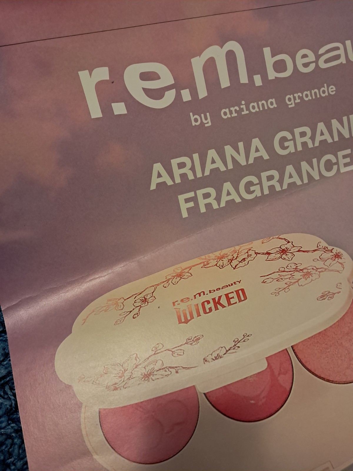 Ariana Grande REM Beauty Wicked For Good 4.5 FT PROMO POSTER RARE Ulta Christmas