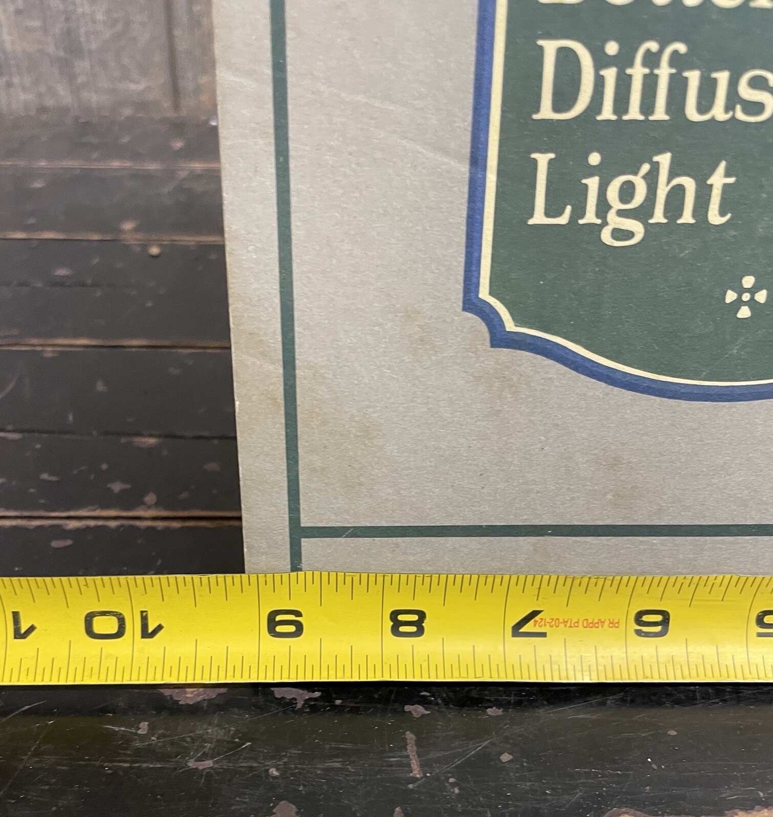 Vintage Country Store Counter Top Display Hygrade Lamps Advertising Easel Sign