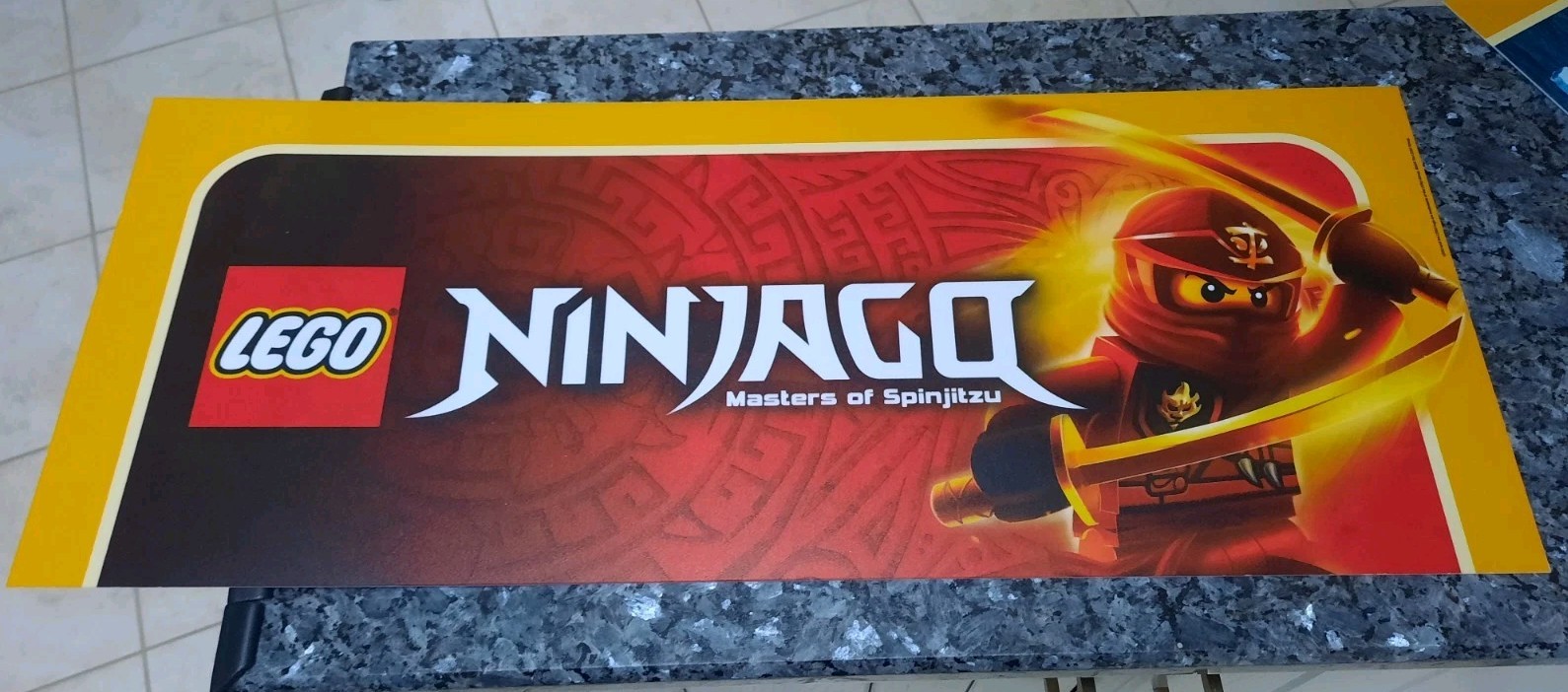LOT of (3) LEGO Ninjago Star Wars & CITY Acrylic Plastic Toys R Us Display Signs