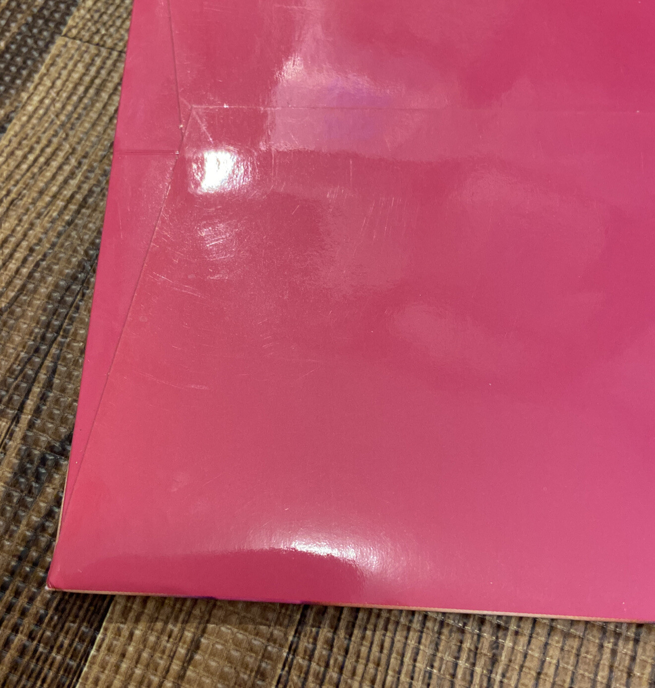Victoria Secret HEIDI KLUM Large Paper Shopping Bag Pink Santa Skirt Hat 15×19