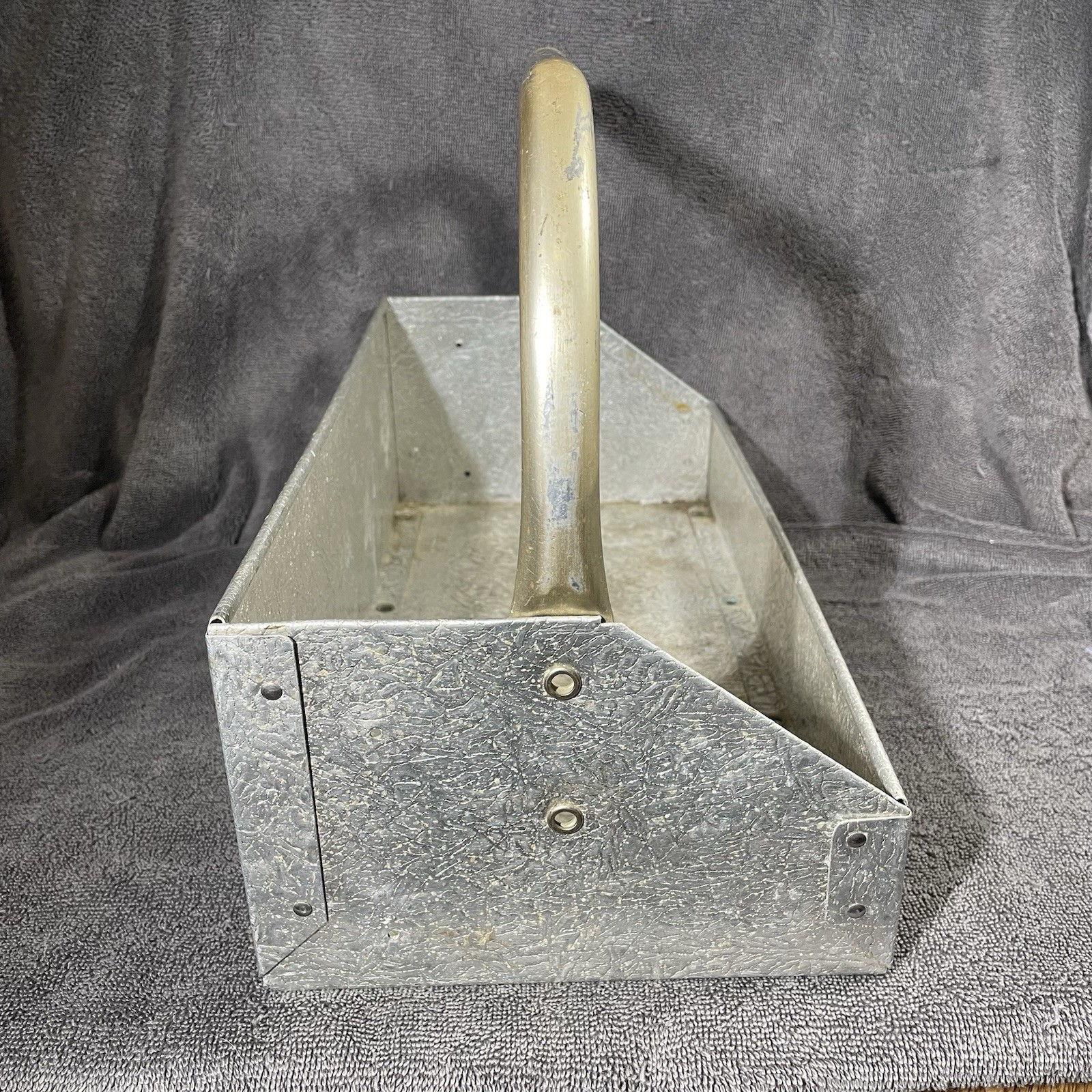 Watkins Products Silver Salesman Samples Metal Carrier Display Tray Vintage