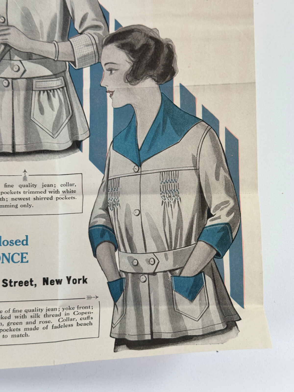 RARE 1910s 20s T.O. Stanley Sport Clothes Advertising Poster Sign Tennis NYC