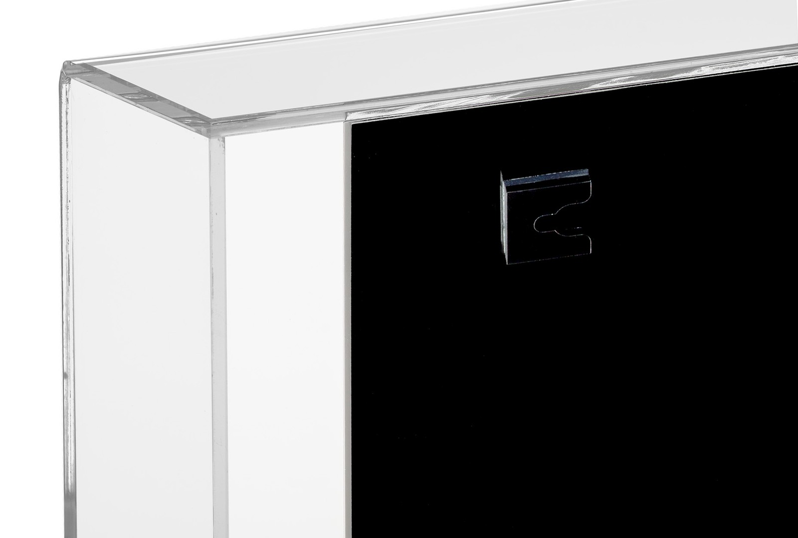 Deluxe Acrylic Book Display Case with Black Back Wall Mount (A051)