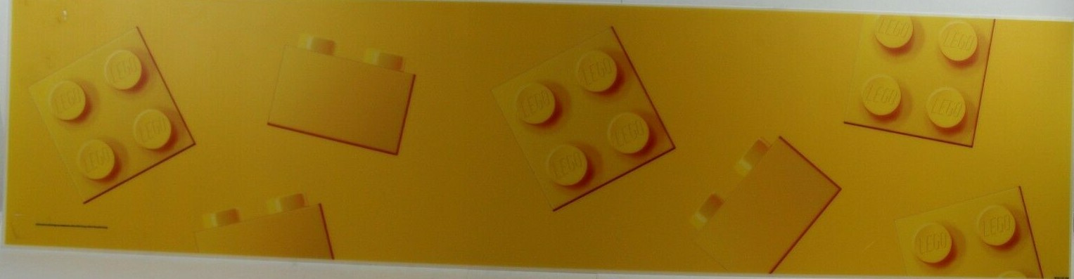 LEGO Classic Yellow Brick Toys R Us Acrylic Plastic Display Banner 24 x 11 Sign