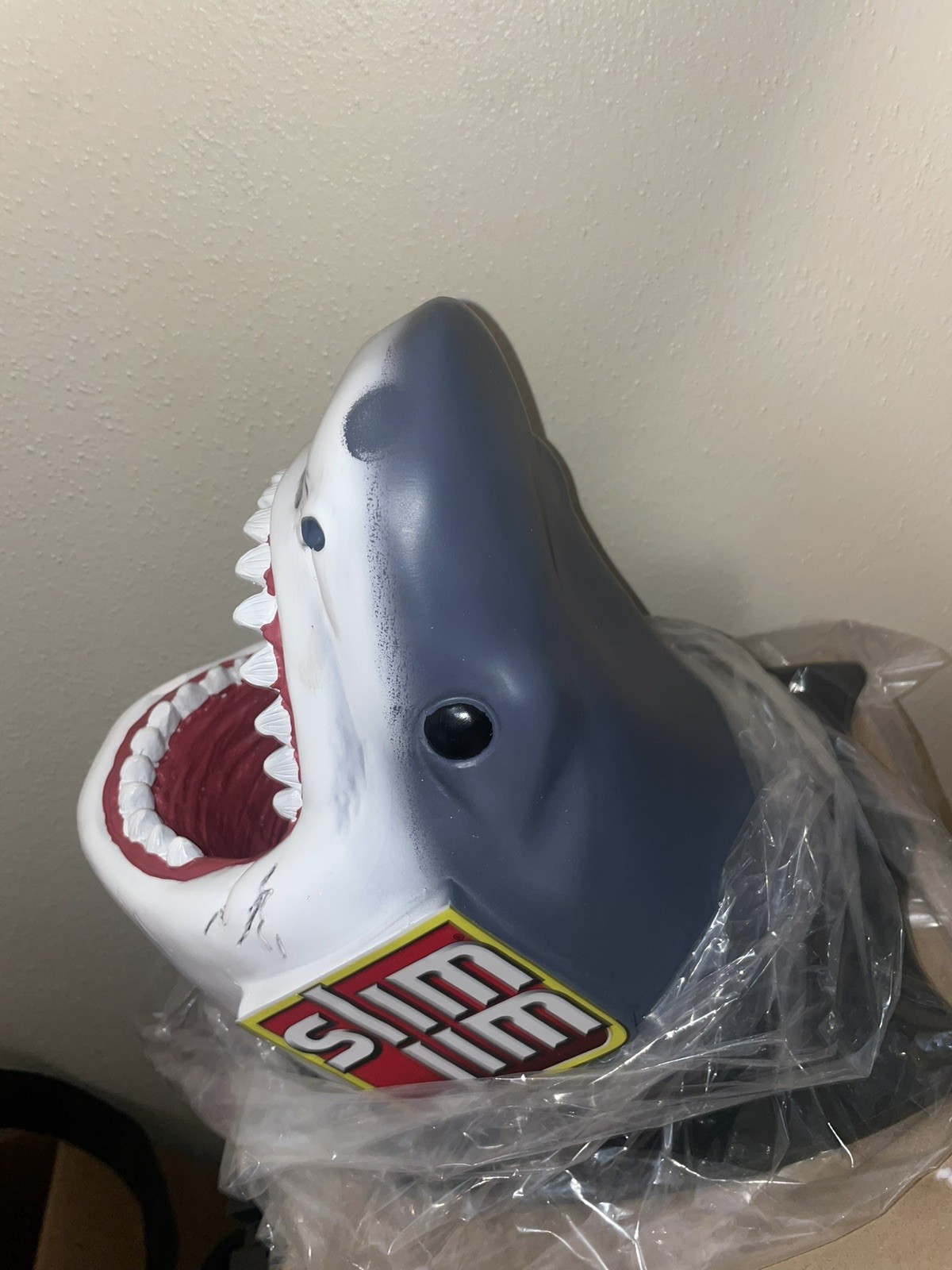SLIM JIM Promotional Jaws Great White Shark Head Wall Mount Display New In Box