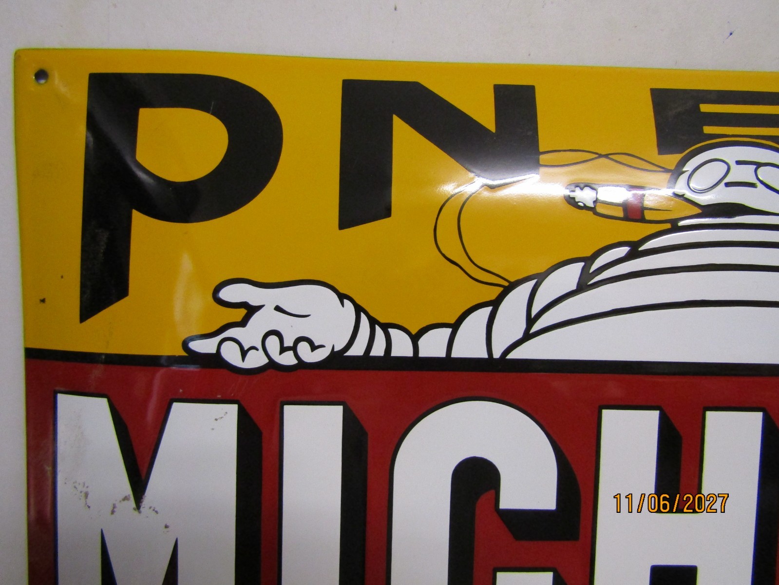 michelin enamel plate reissue 60 by 40 centimeters