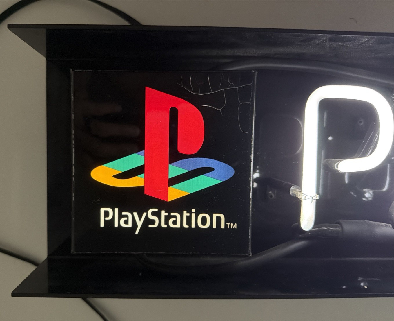 Vintage PlayStation Neon Sign Official Sony Retail Store Display 1998 PS1 Rare