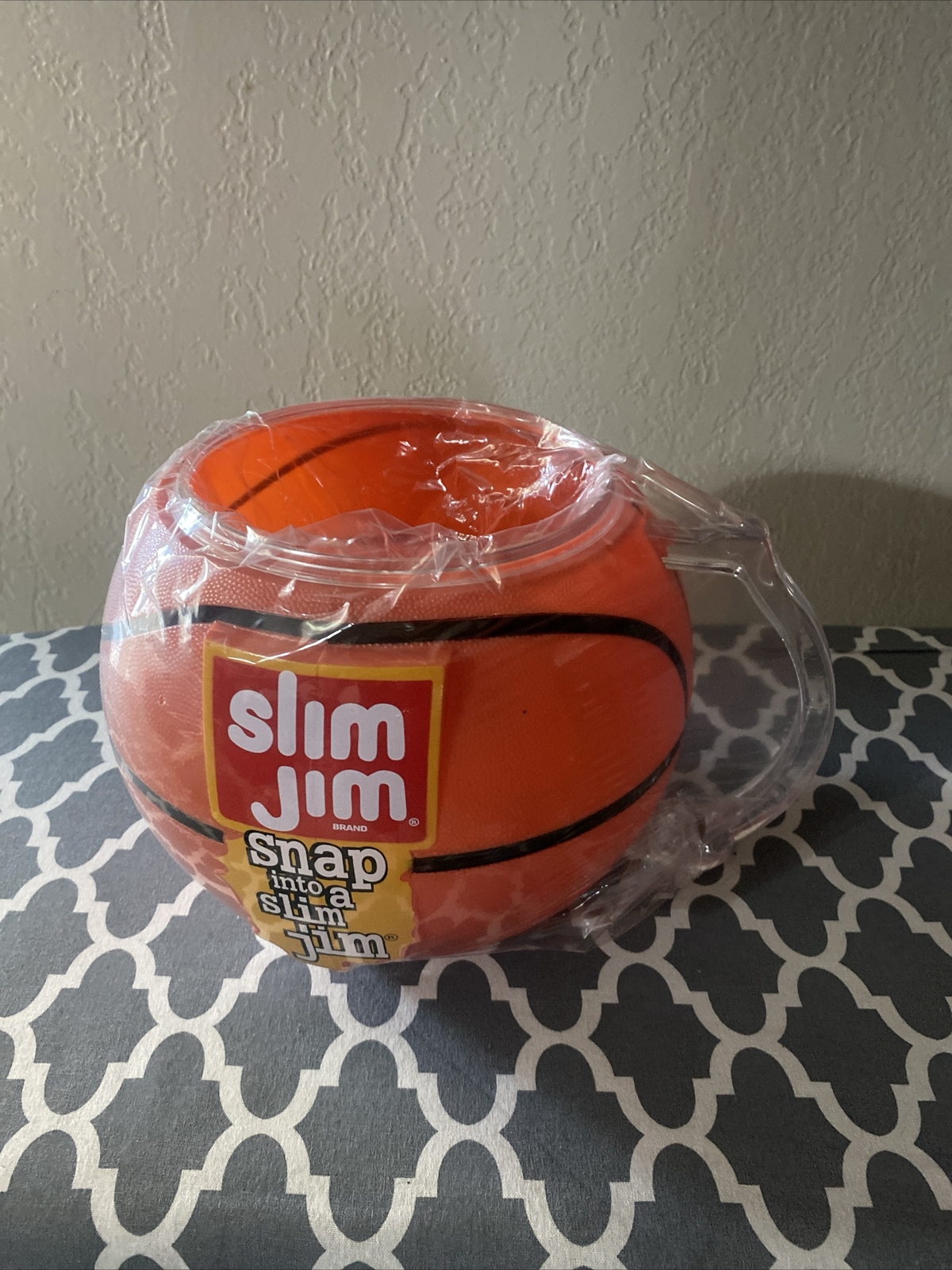 Slim Jim Plastic Basketball NBA Playoff Party Dip Bowl Store Display Mug