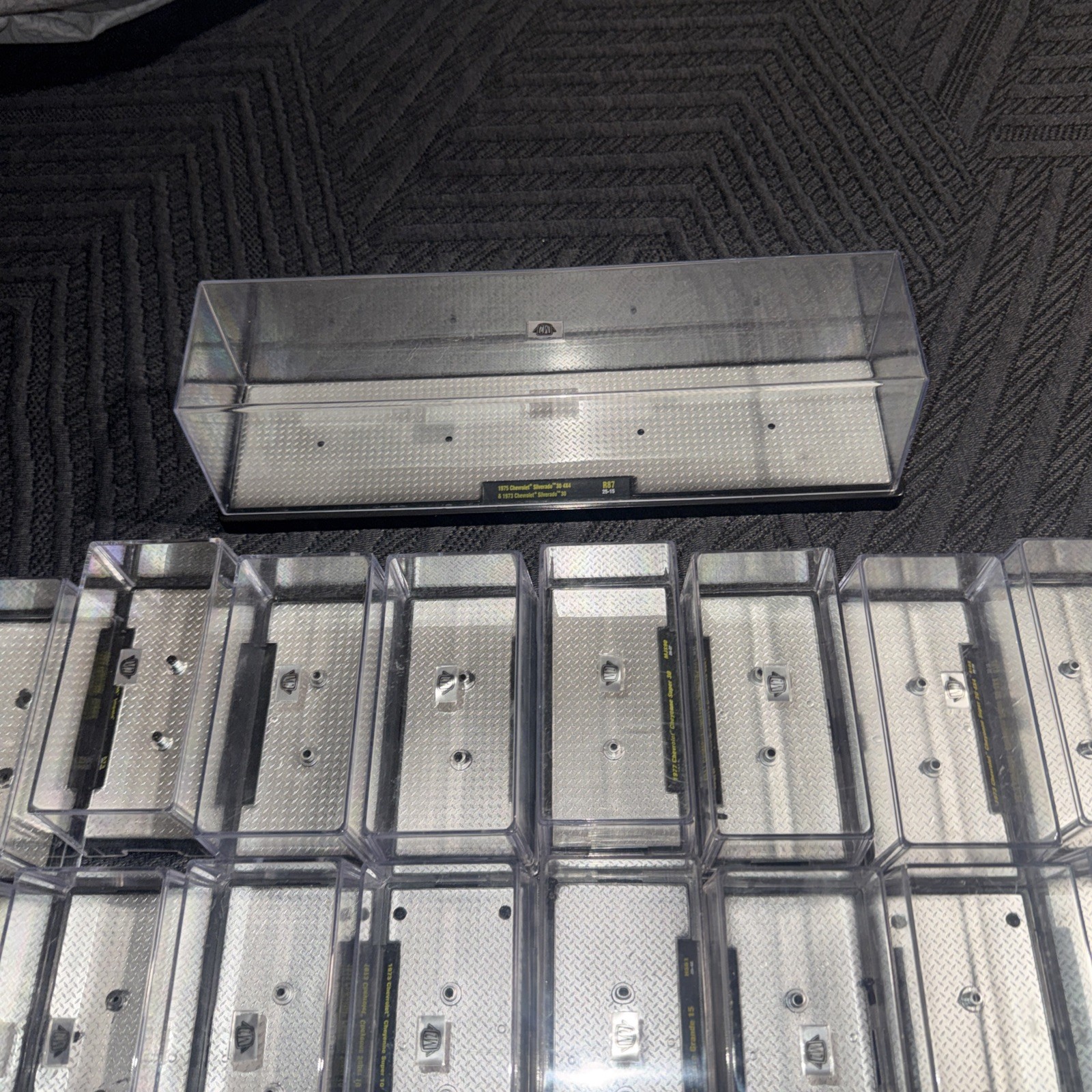 M2 Machine Empty Display Cases Lot Of 22 And One Hauler Case