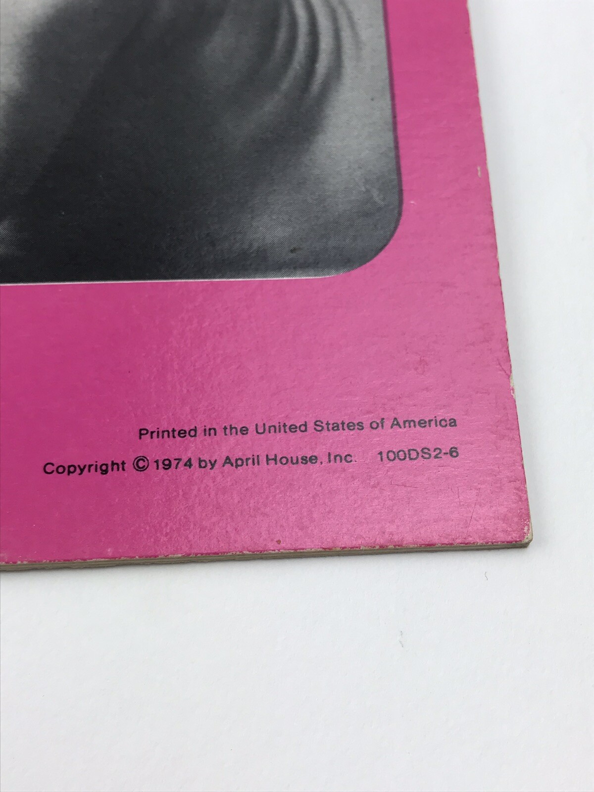 1974 Store Display April House “The Hurrieder I Go The Behinder I Get” Baby Pink