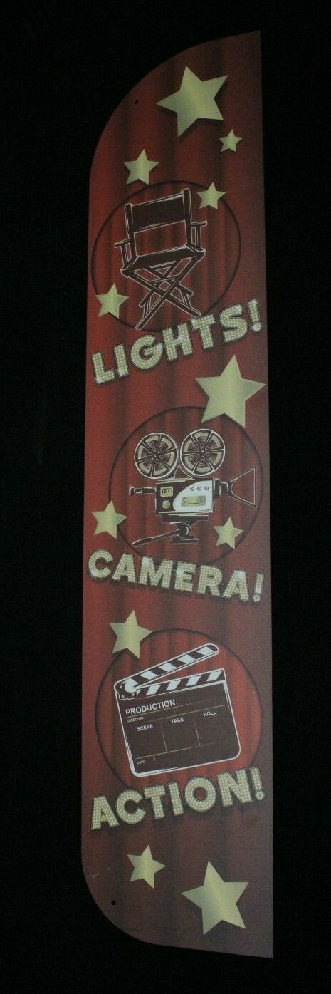 Toys R Us Retail Sign Store Aisle Display Film Lights Camera Action 48 x 10 Red