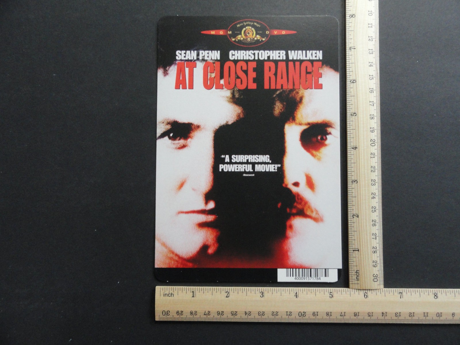 AT CLOSE RANGE (SEAN PENN) BLOCKBUSTER VIDEO STORE BACKER CARD