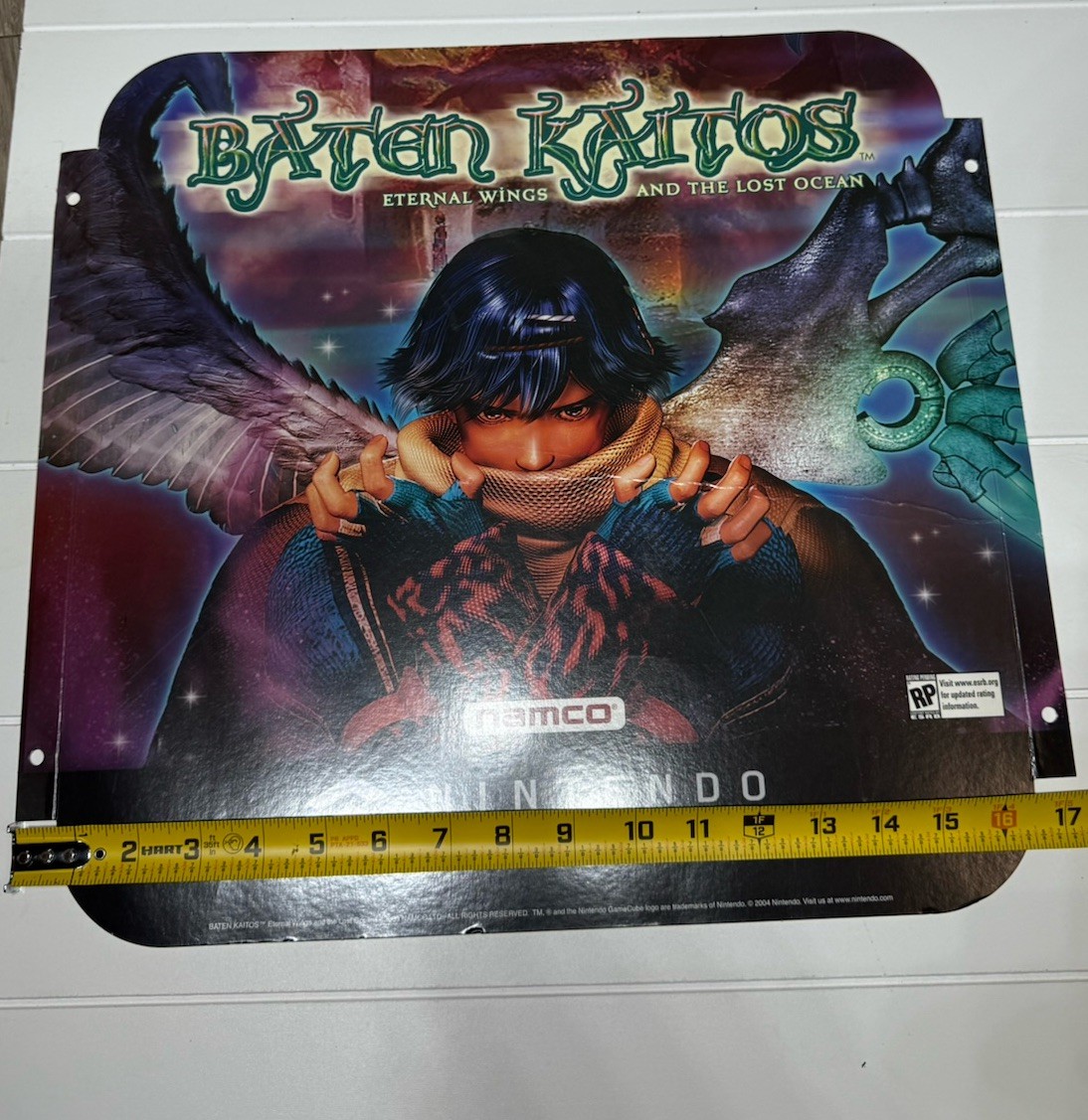 Baten Kaitos Store Nintendo GameCube Display 2003 Vintage 16×16