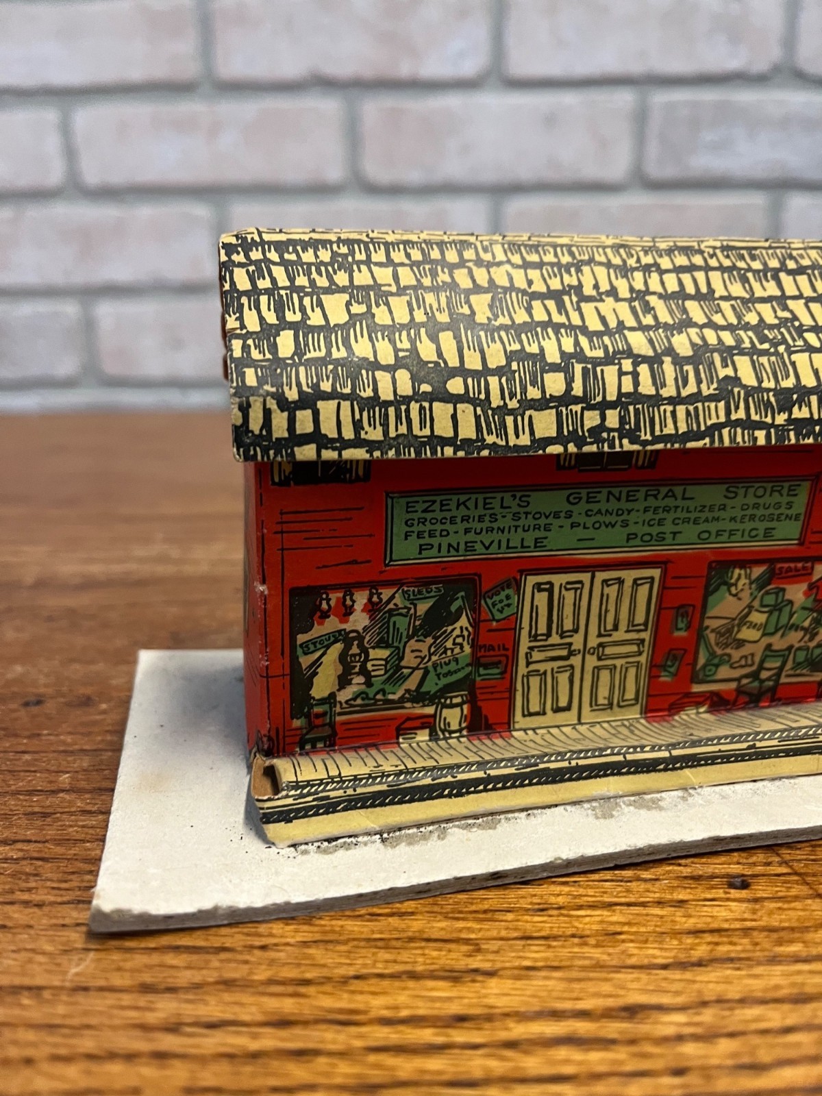 Vintage Cardboard Ezekiel’s General Store for Train Display