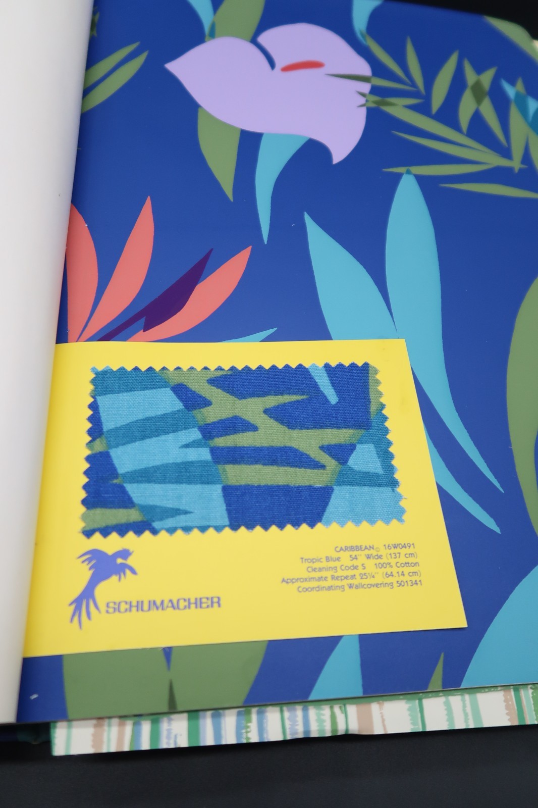 Vtg Carribean Wallpaper Sample Salesman Store Book Tony Putnam 80’s Schumacher
