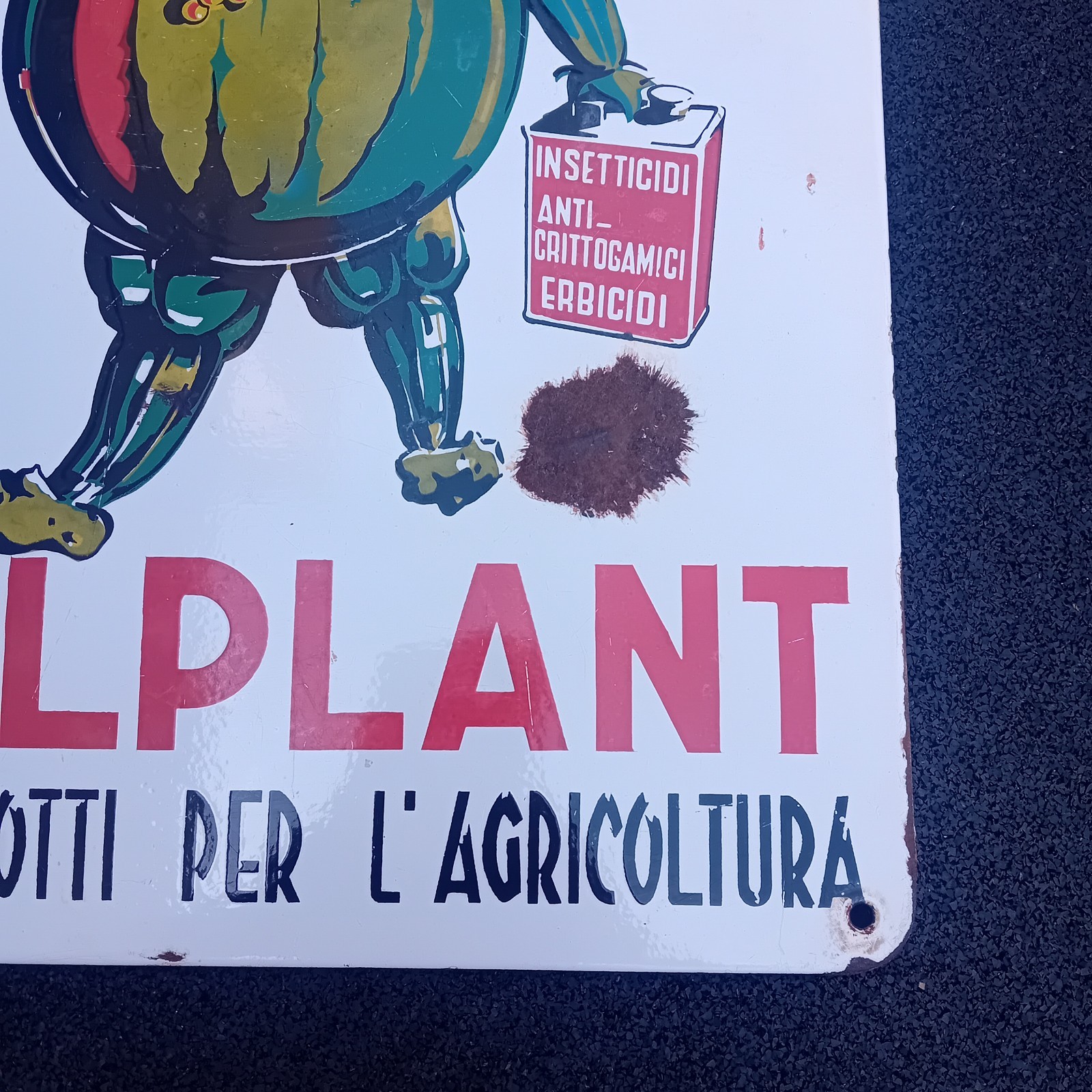 Solplant Enamel Table Sign