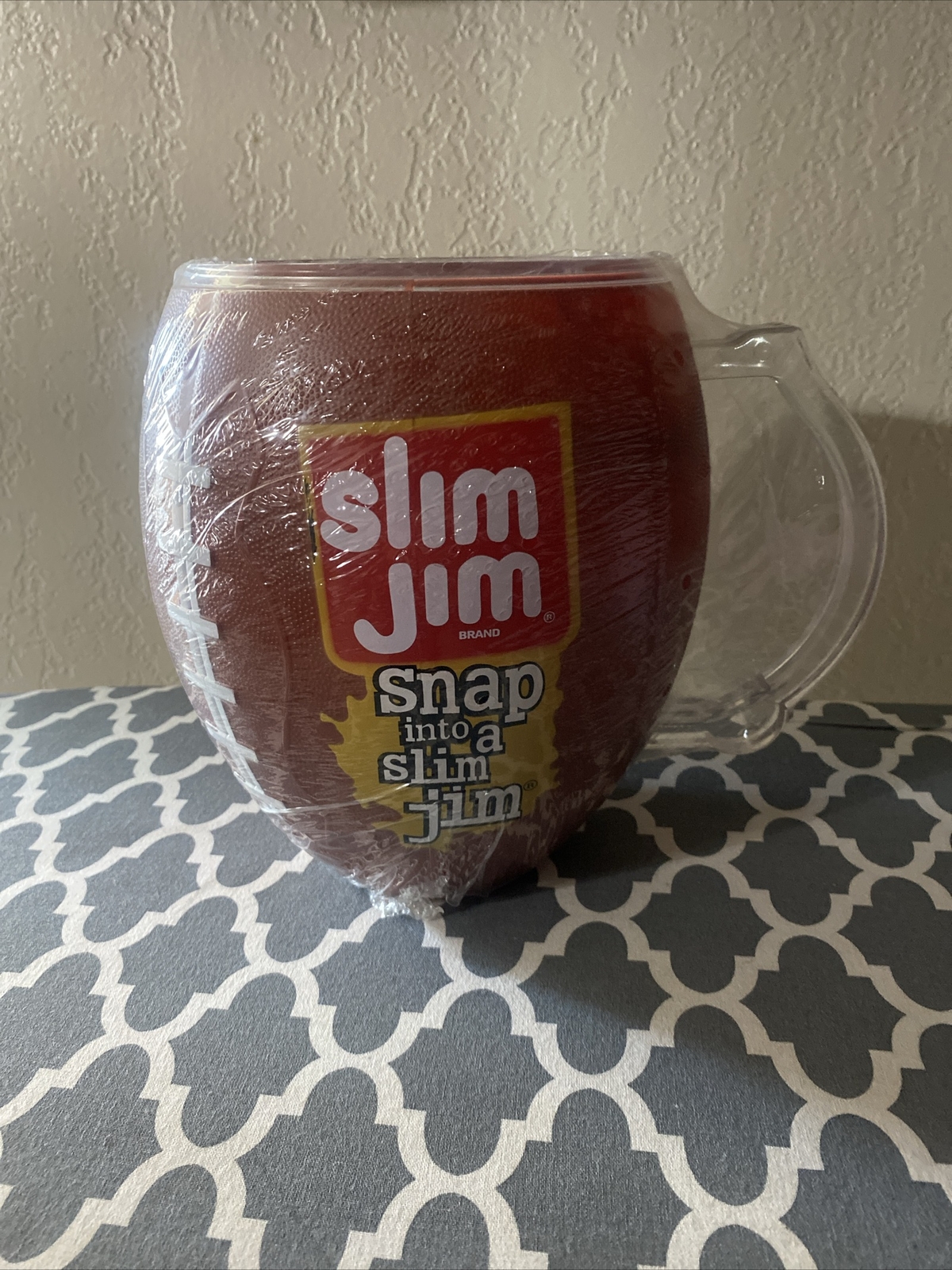 RARE – Slim Jim Large Plastic NFL Football Store Display Cup / Mug / Bowl