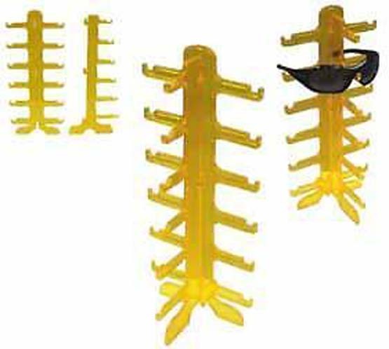 NEW YELLOW 6 PAIR SUNGLASS DISPLAY RACK eyewear holder glasses counter displays