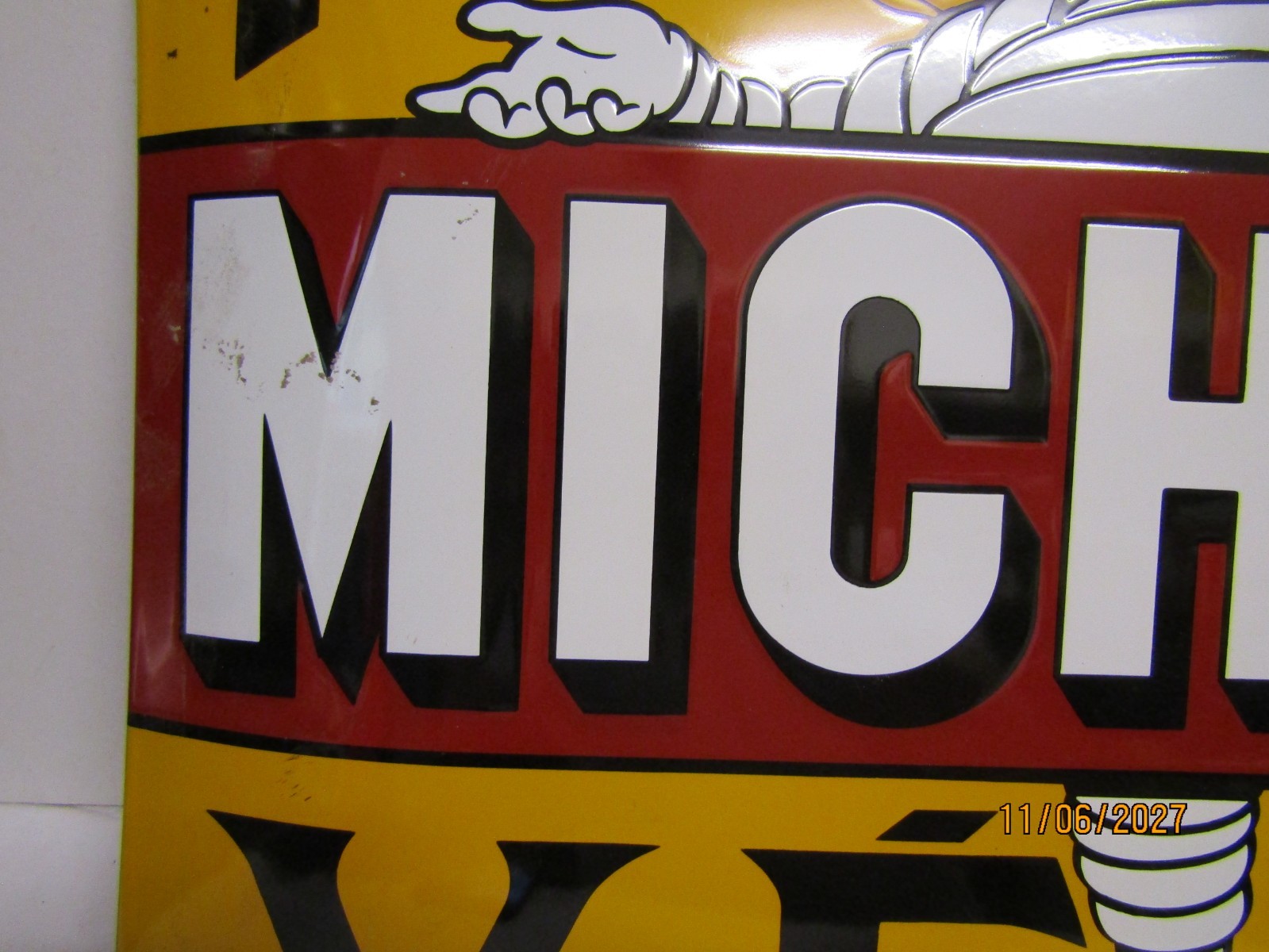 michelin enamel plate reissue 60 by 40 centimeters