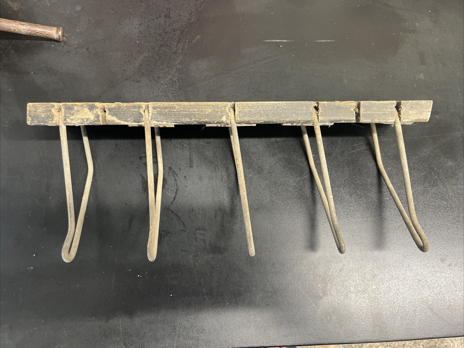 Vintage Gates Rubber Co. 14” Long Belt Wall Display Racks W 5 Hooks