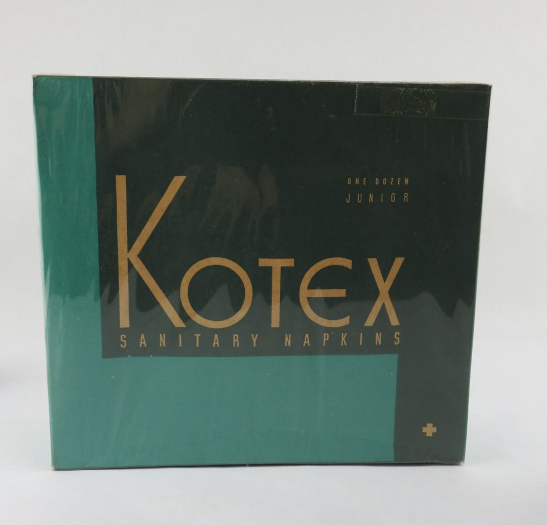Vintage Kotex Sanitary Napkins Junior One Dozen Box Mid Century Advertising