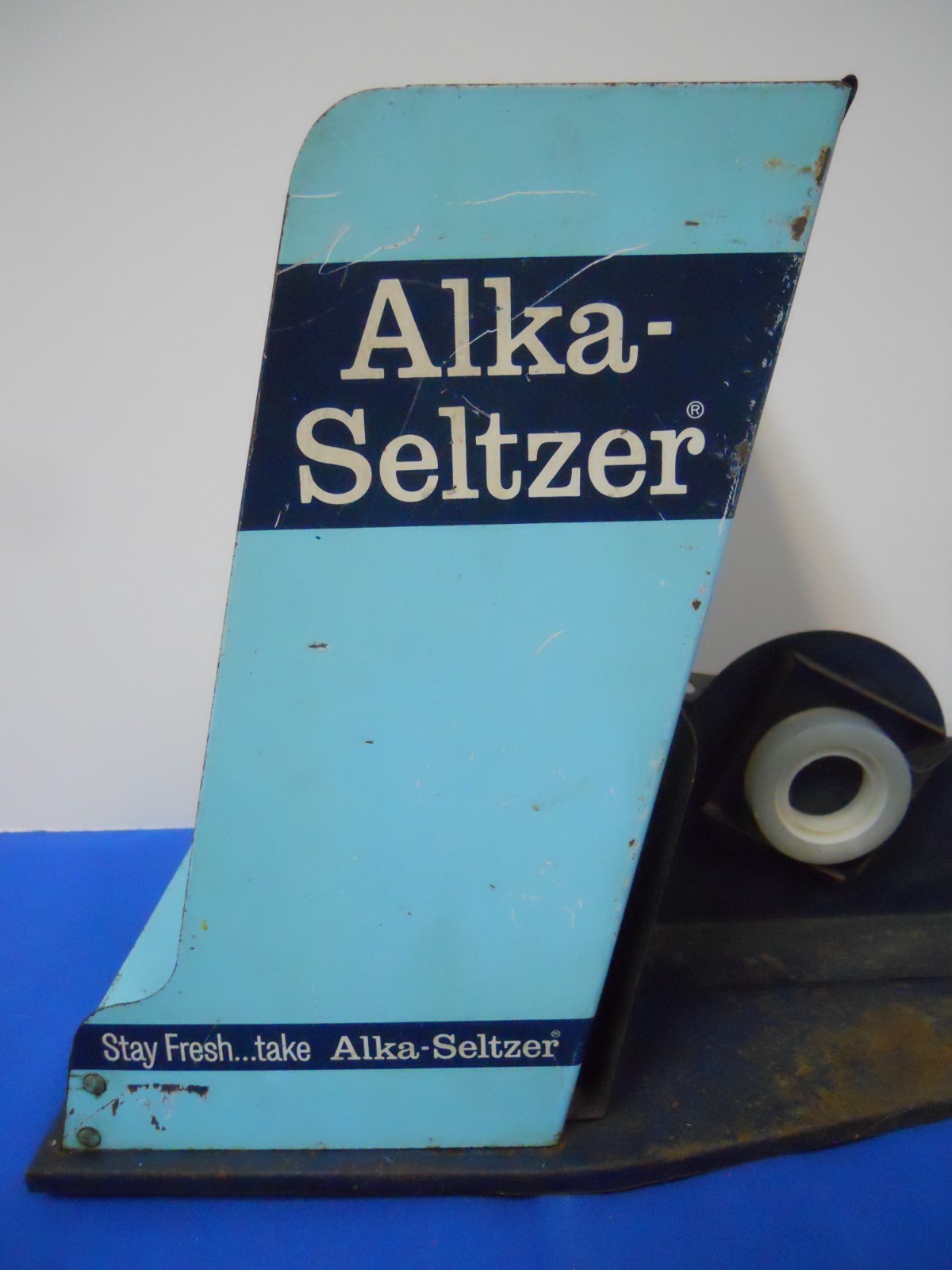 Vintage ALKA-SELTZER Counter Display w Tape Dispenser General/Country/Drug Store