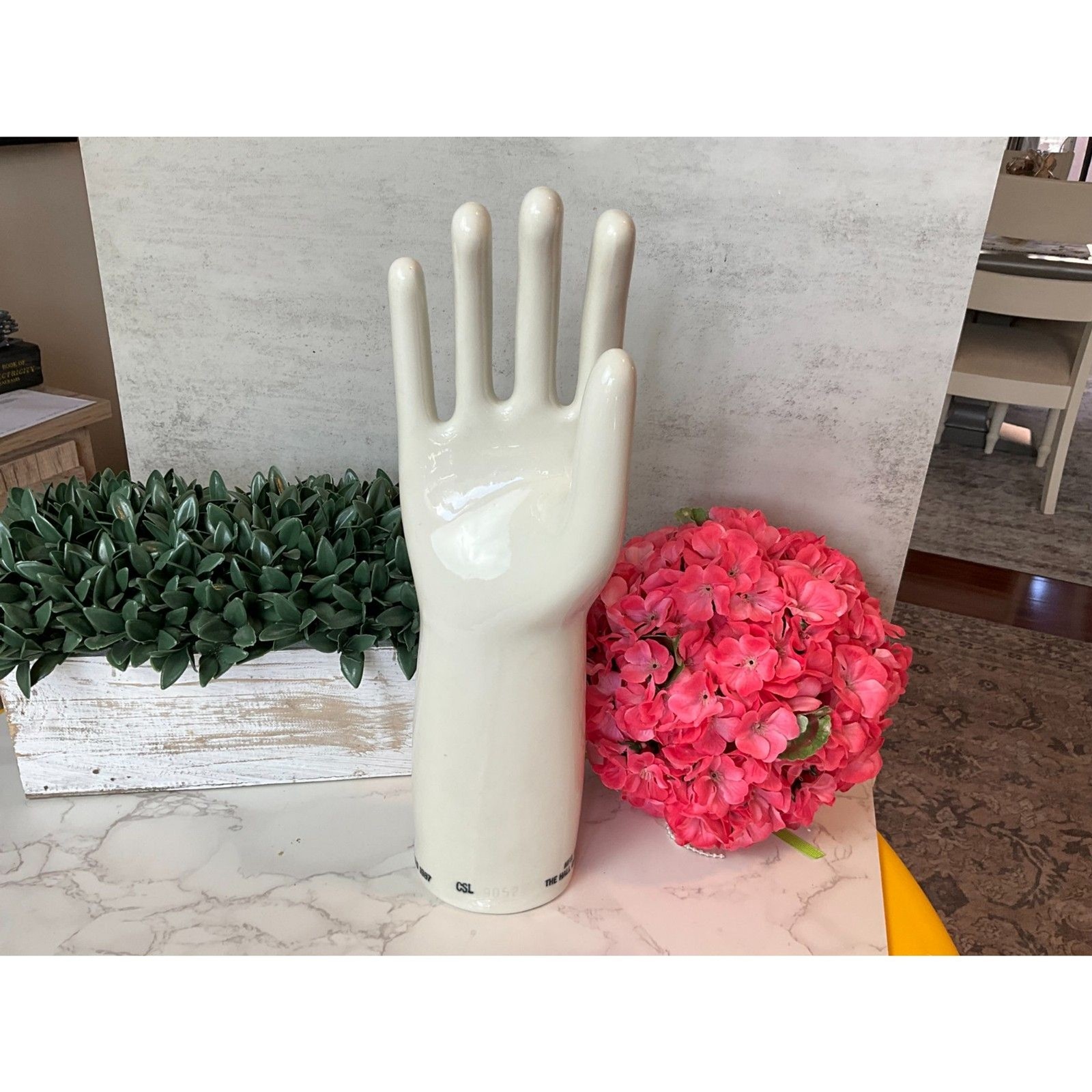 Glove Mold Porcelain Hand Hall China Company 1987 Porcelain display vintage