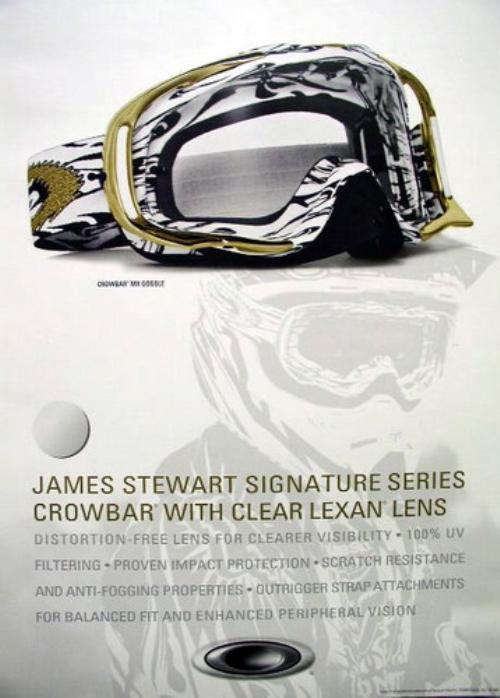 OAKLEY moto-x 2008 JAMES BUBBA STEWART promotional poster Flawless New Old Stock