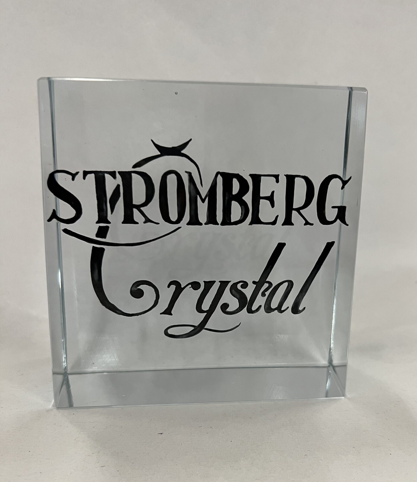 STROMBERG CRYSTAL STORE DISPLAY – SIGN – LOGO