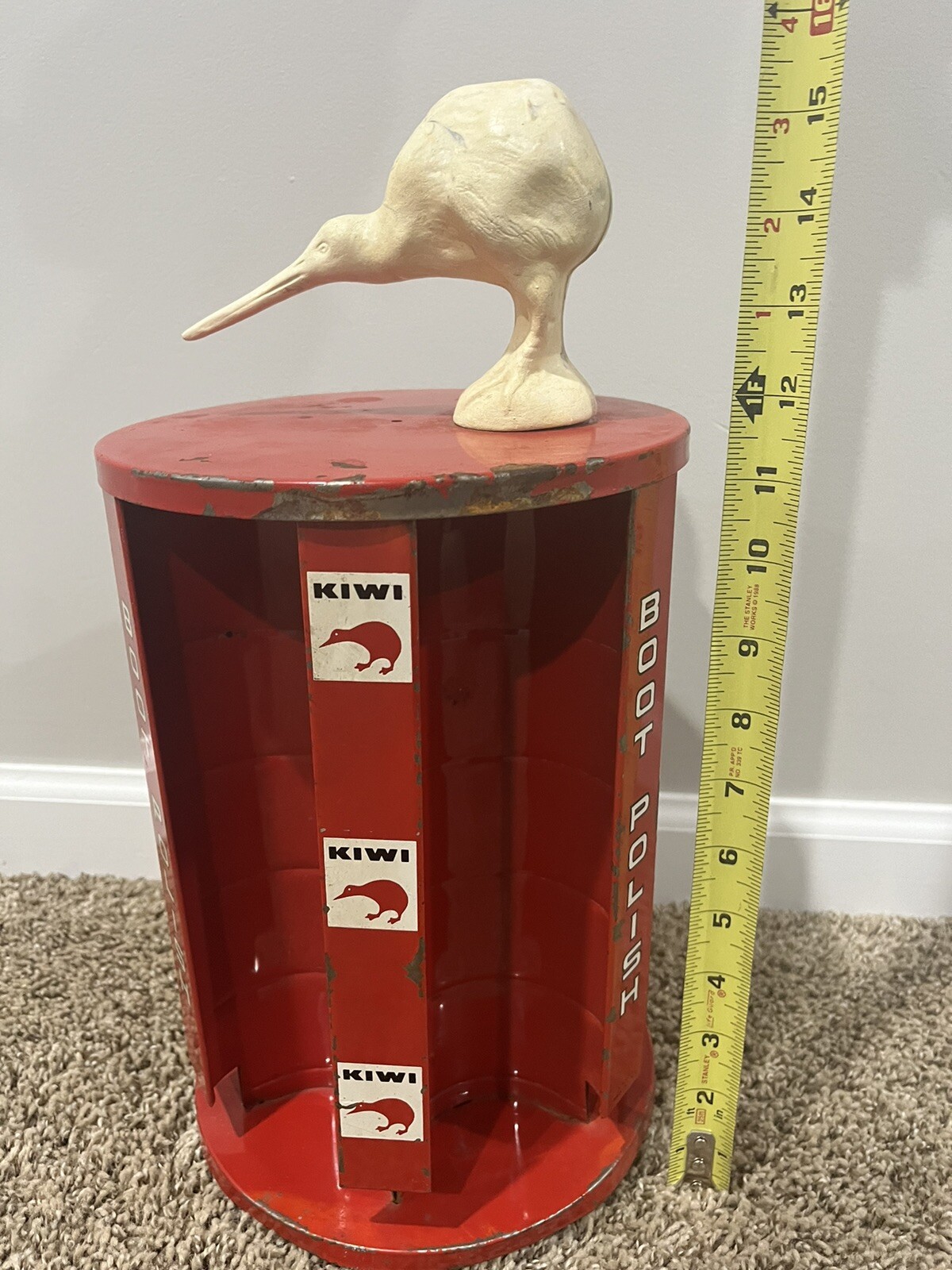 Vintage KIWI Boot / Shine Polish Store Rotating Display Rare